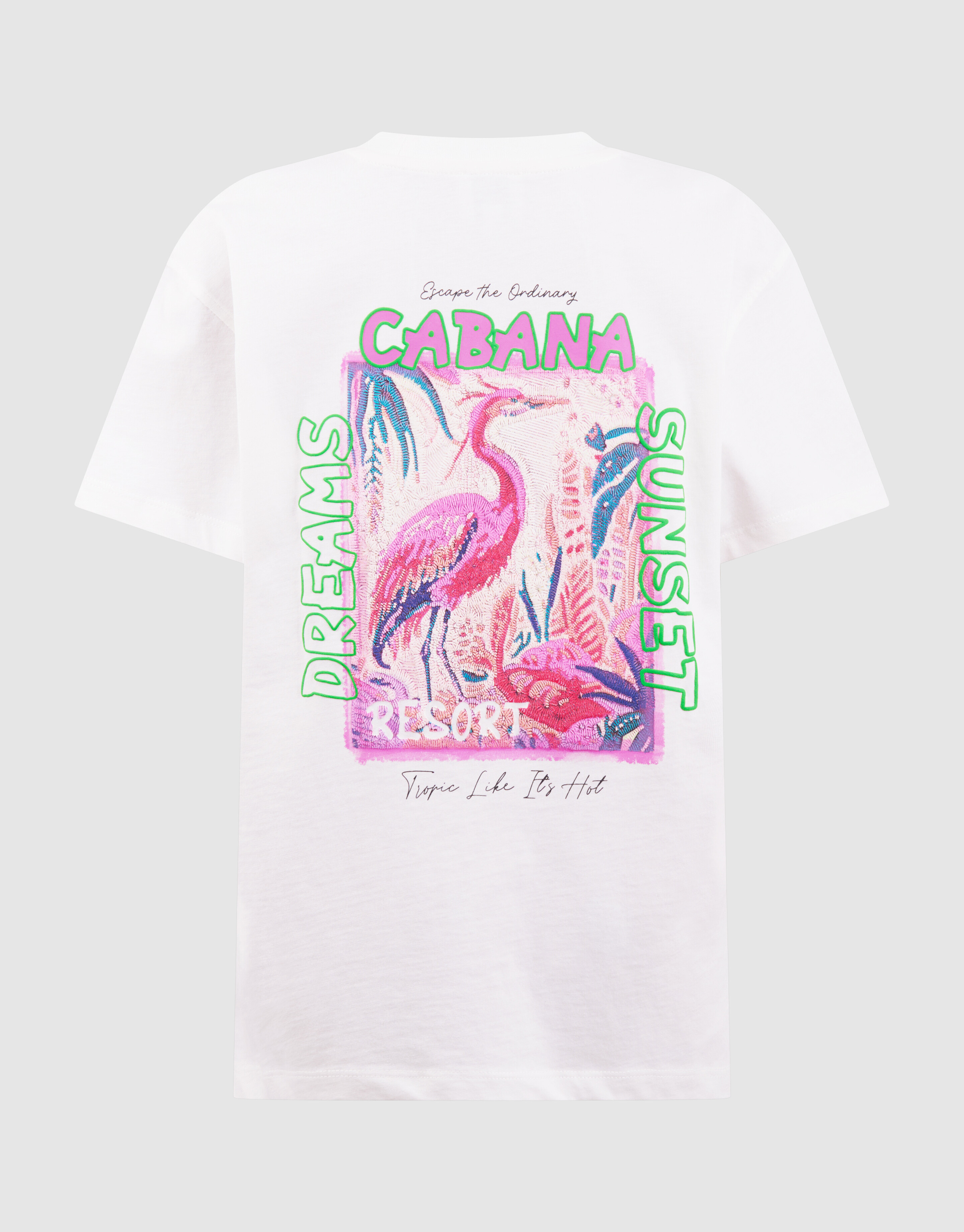 Cabana Artwork T-shirt Wit SHOEBY GIRLS
