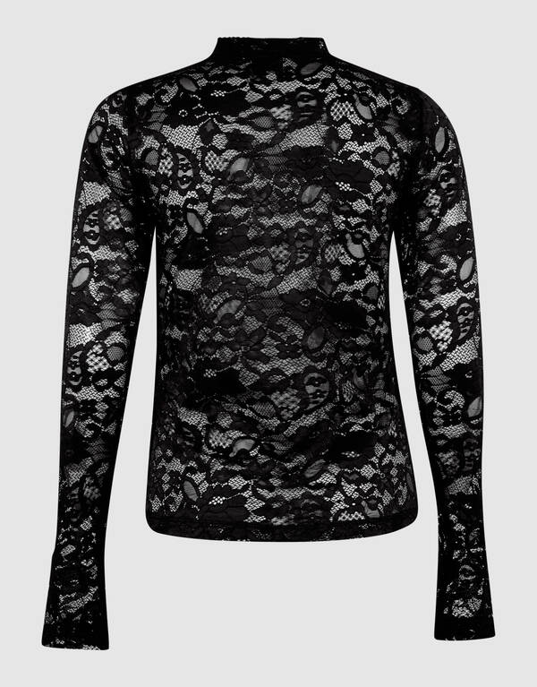 Kanten Top Zwart SHOEBY WOMEN