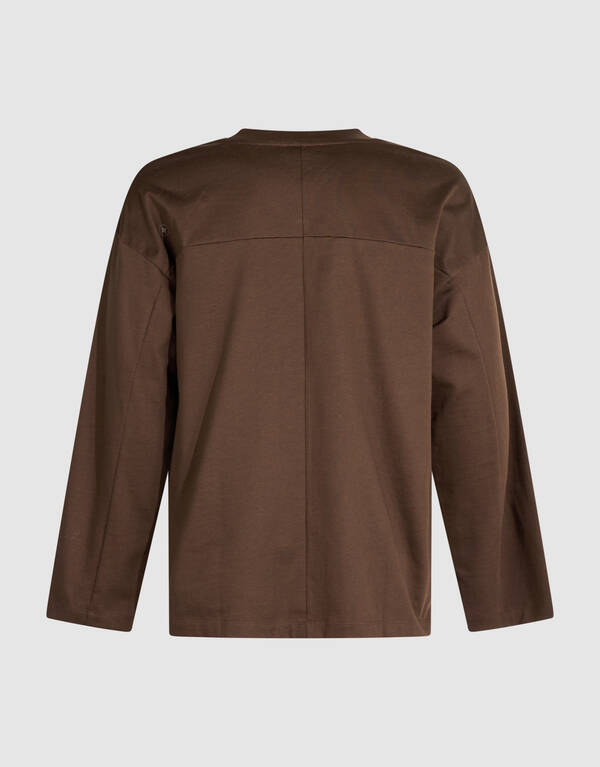 Basis Relaxed Fit Longsleeve Bruin SHOEBY MEN