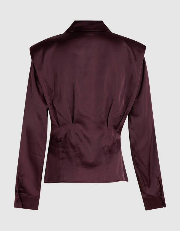 Getailleerde Blouse Donkerrood By Mieke SHOEBY WOMEN