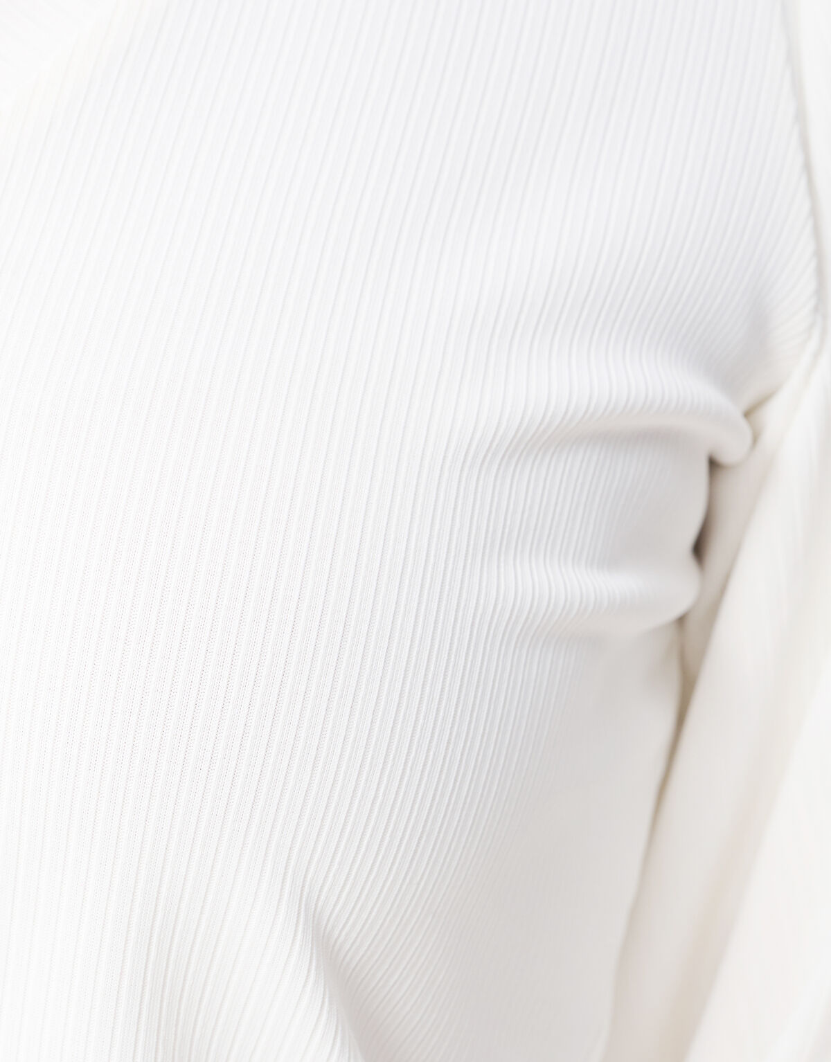 Rib Jersey Top Wit SHOEBY WOMEN