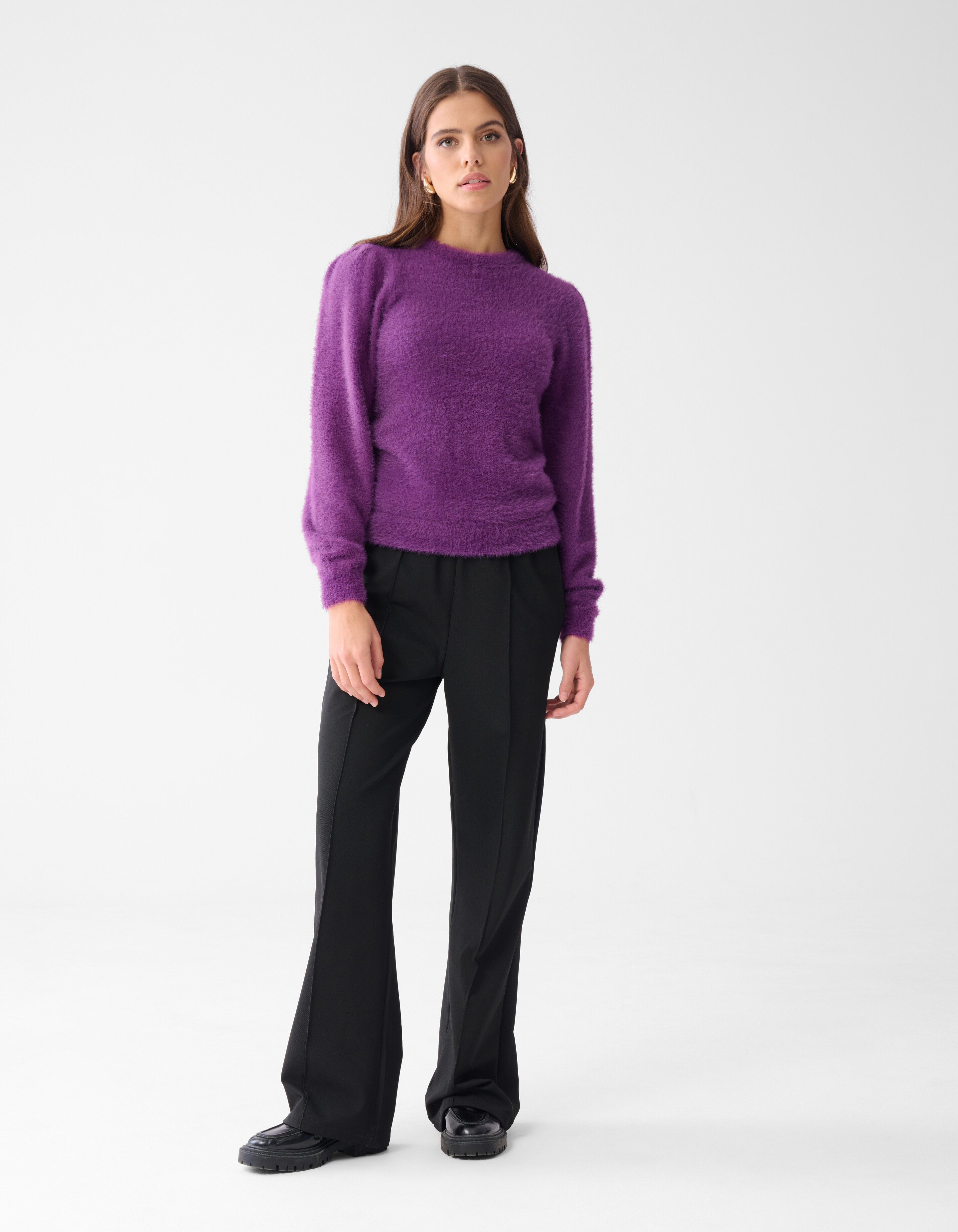 Furry Trui Paars SHOEBY WOMEN