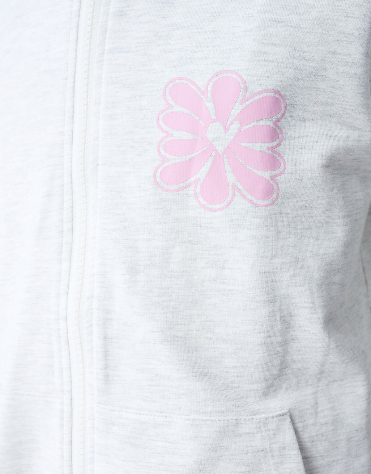 Bloem Artwork Vest Lichtgrijs SHOEBY GIRLS