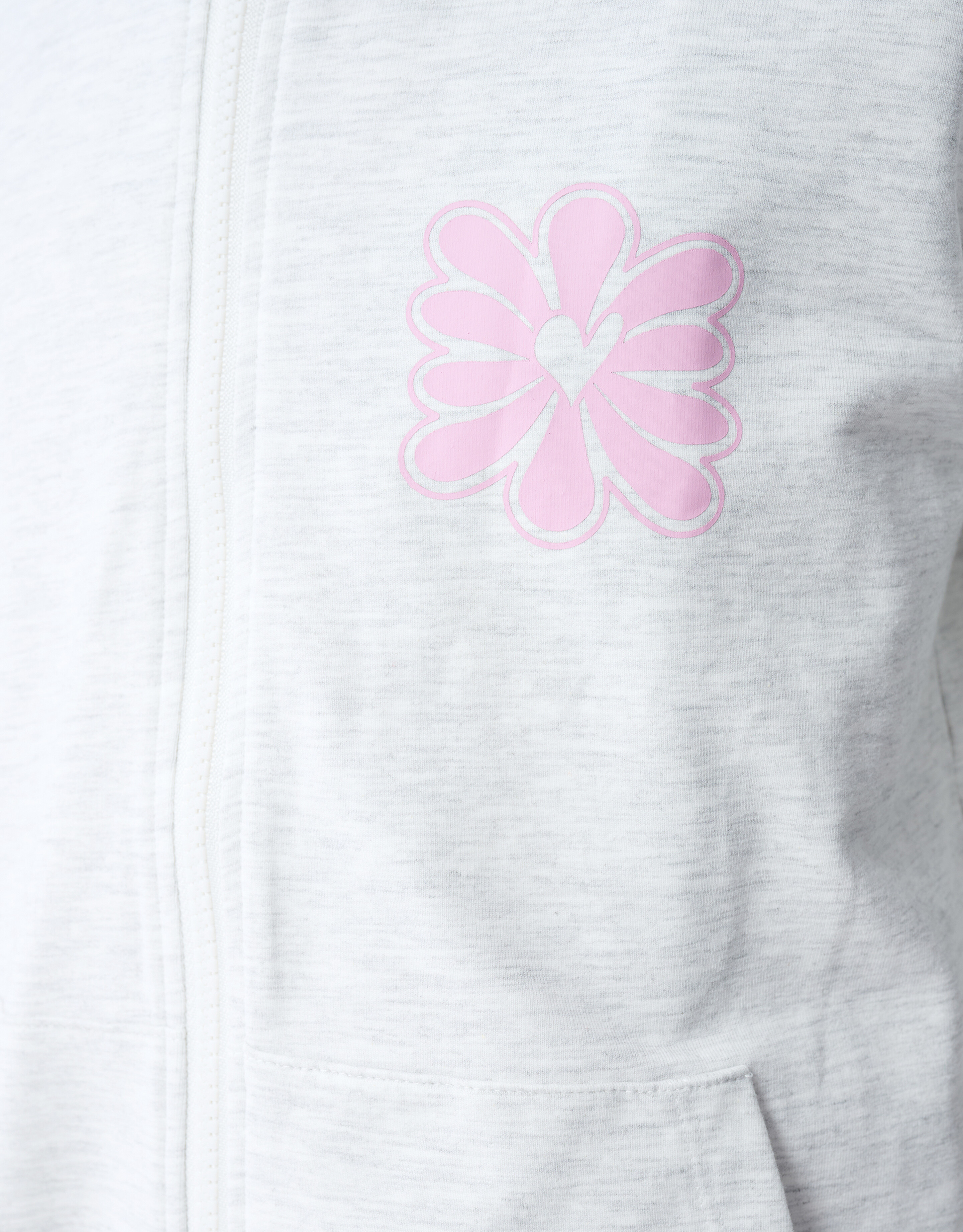 Bloem Artwork Vest Lichtgrijs SHOEBY GIRLS