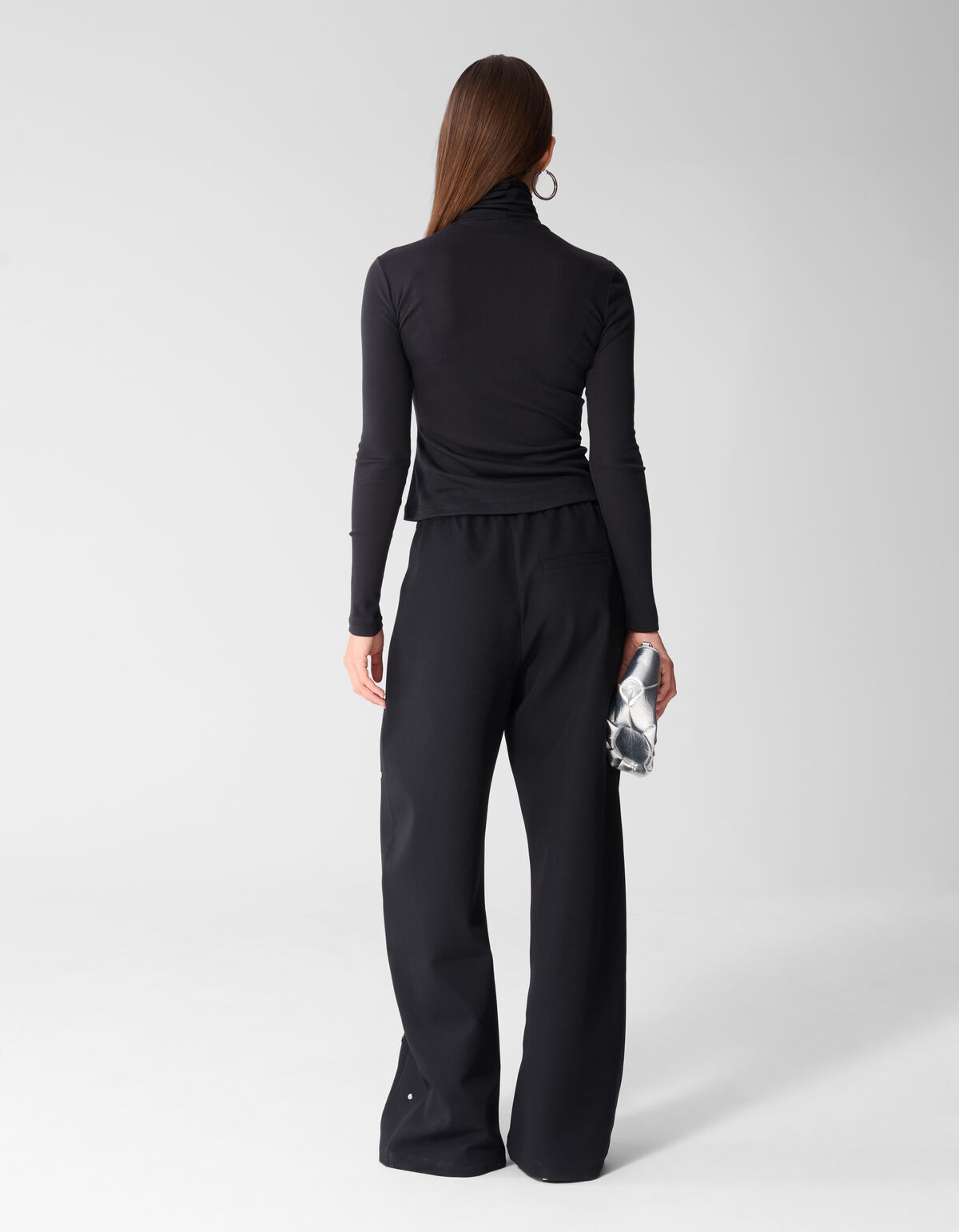 Col Neck Longsleeve Zwart SHOEBY WOMEN