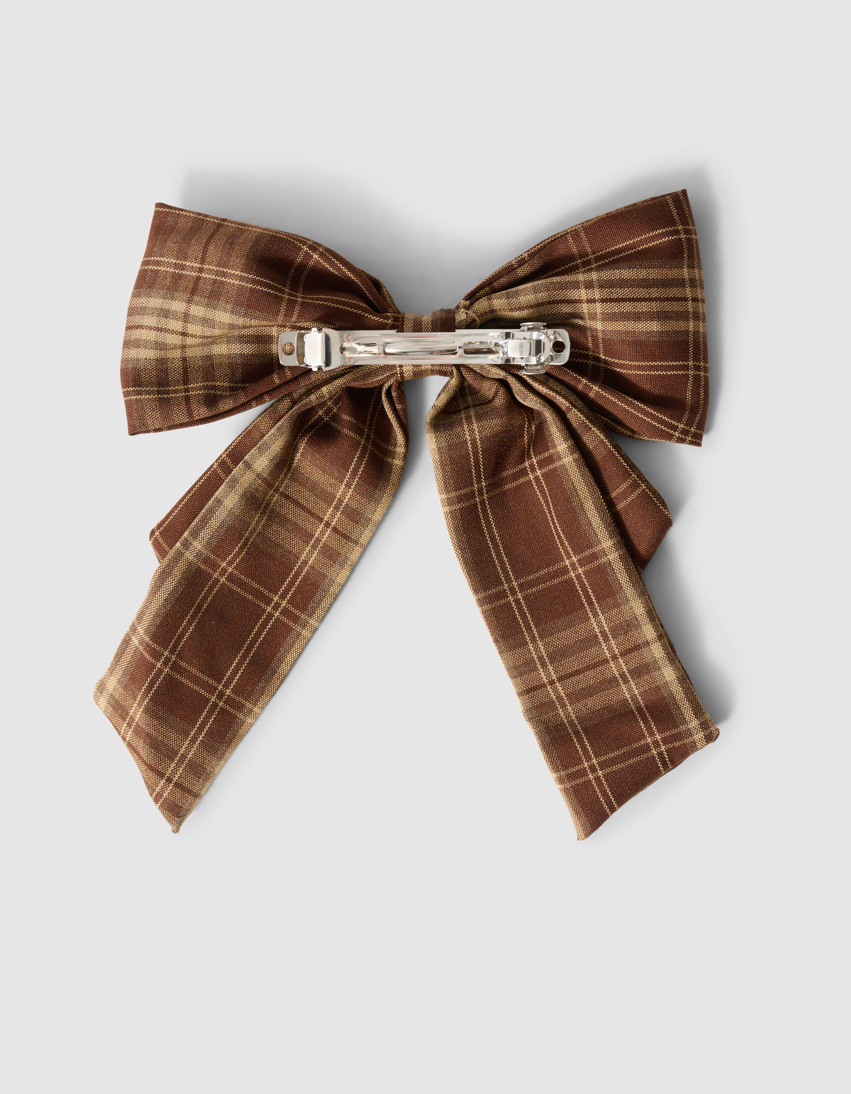 Check Strik Haarclip Bruin SHOEBY ACCESSOIRES