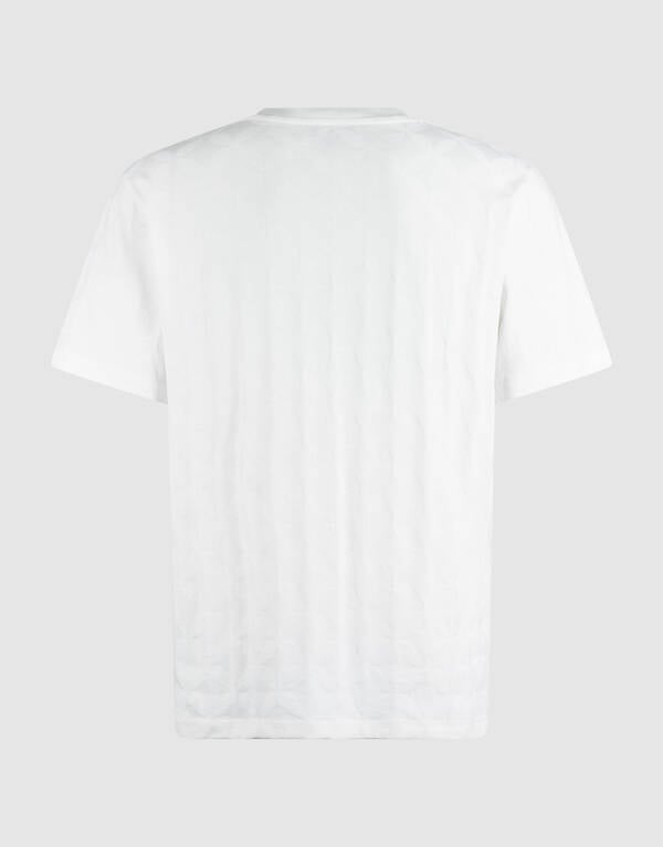 Jacquard Spark Logo T-shirt Gebroken Wit SHOEBY MEN