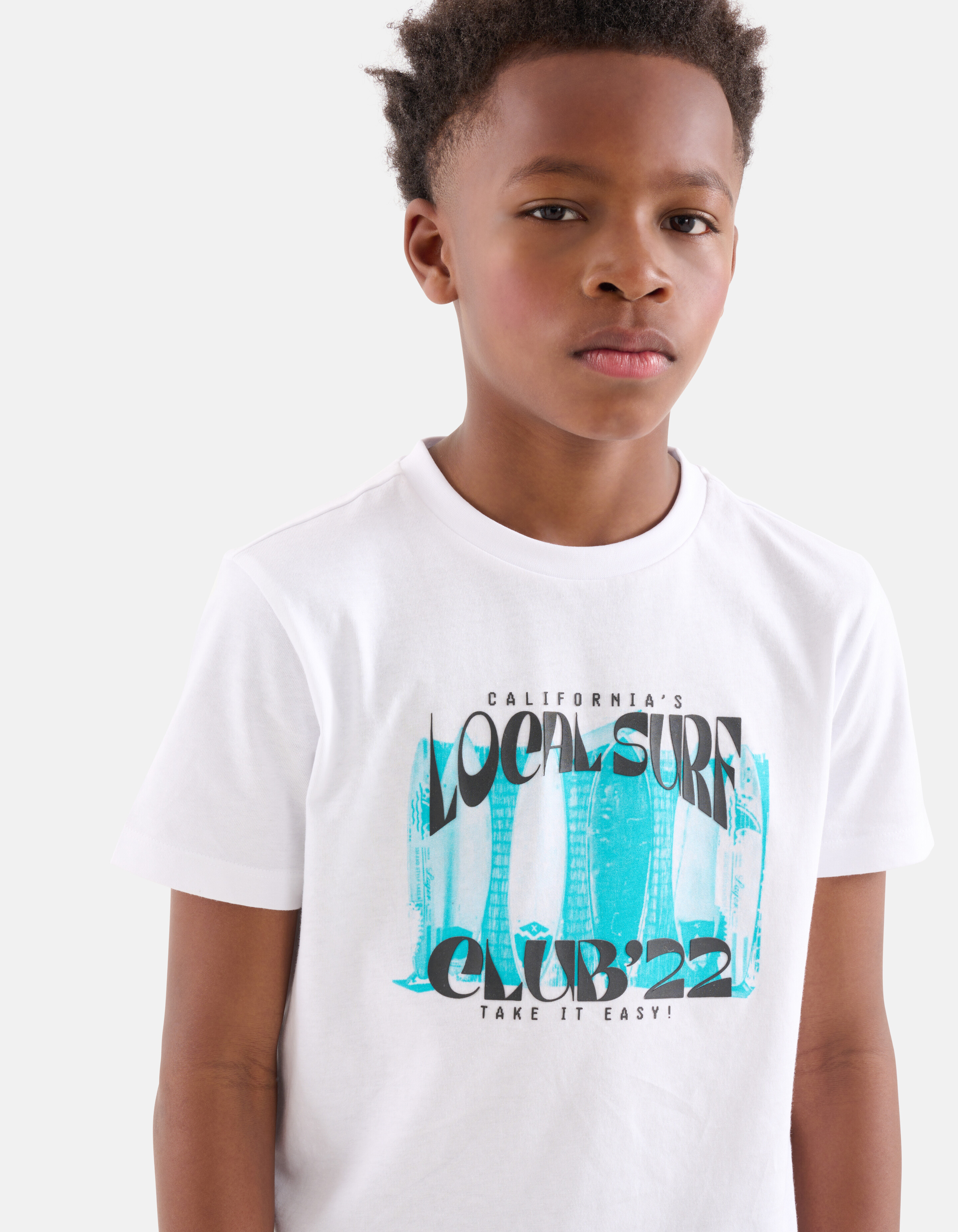 Print T-shirt Wit SHOEBY BOYS