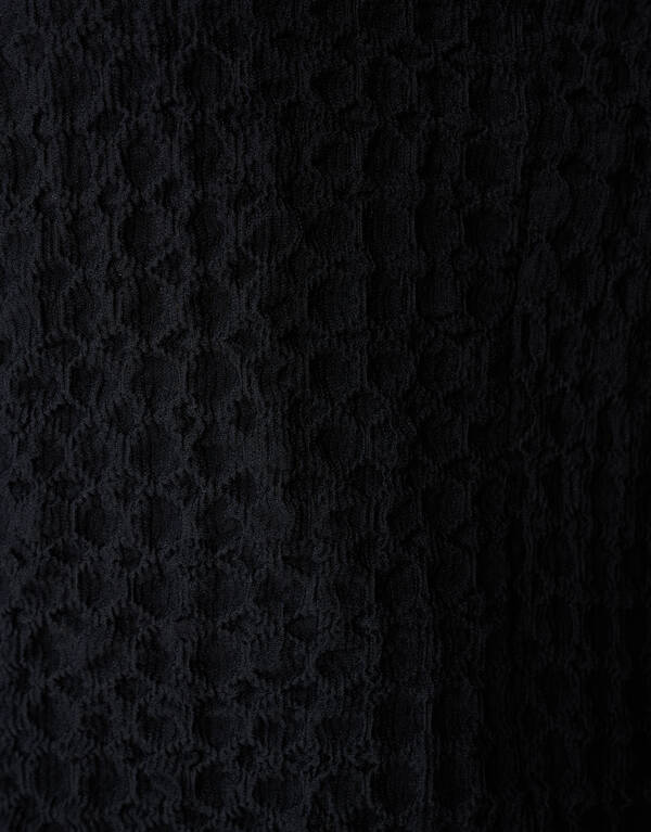 Crinkle Getailleerde Top Zwart SHOEBY WOMEN