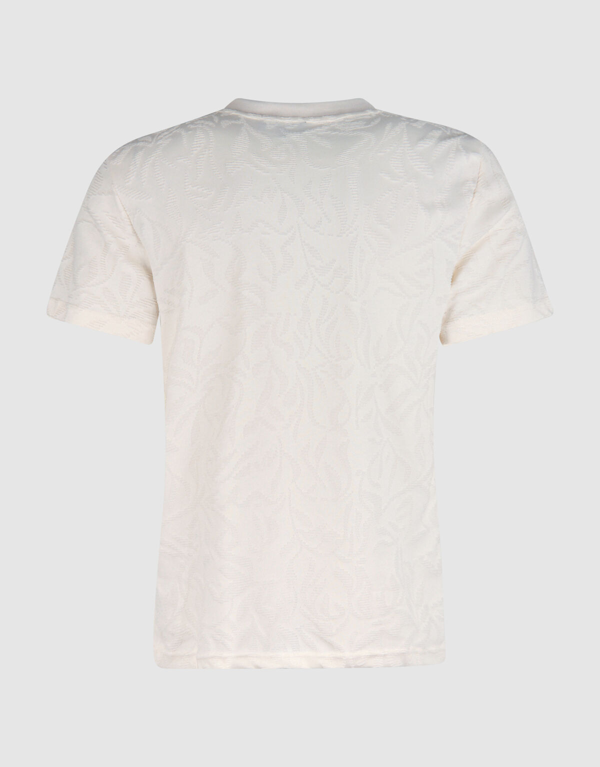 Structuur T-shirt Gebroken Wit SHOEBY MEN