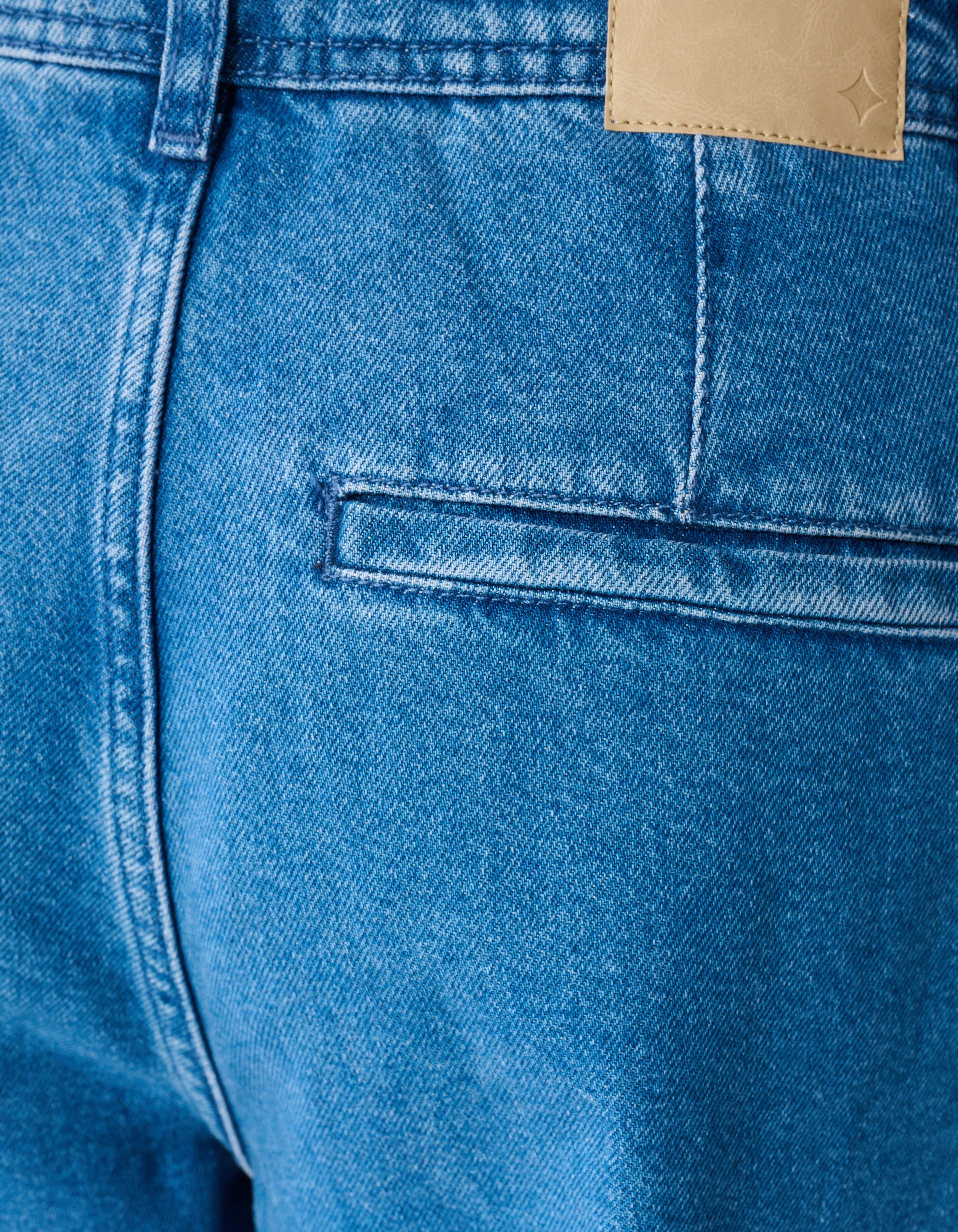 Pleated Wide Leg Fit Jeans Mediumstone SHOEBY WOMEN