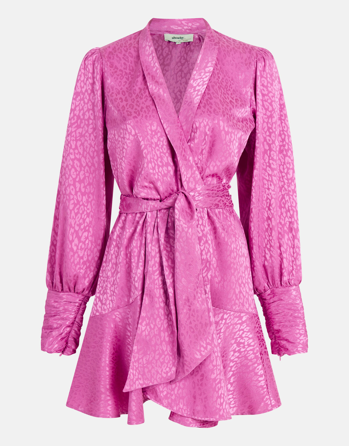 Jacquard Wrap Jurk Roze SHOEBY WOMEN