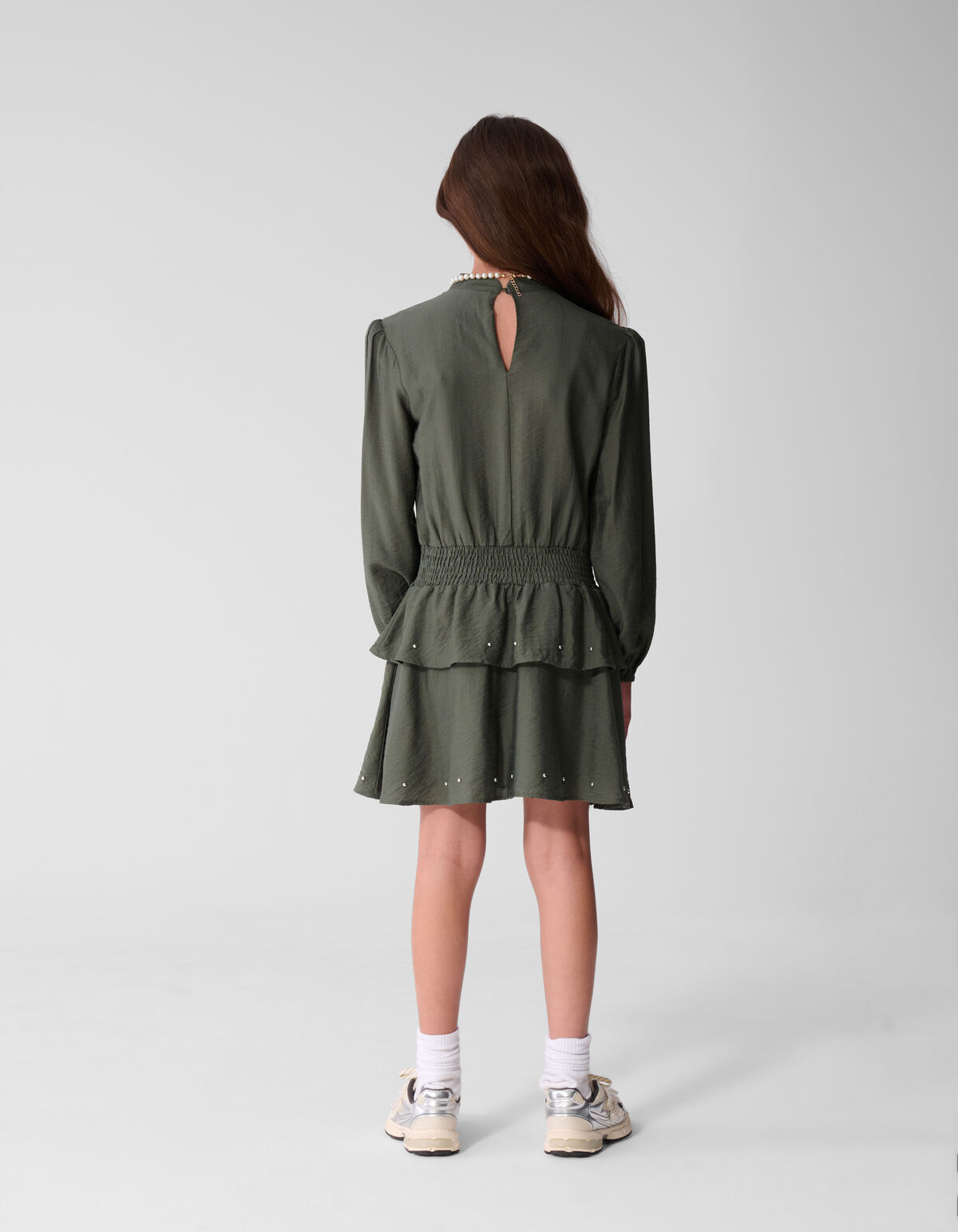 Stud Jurk Donkergroen SHOEBY GIRLS