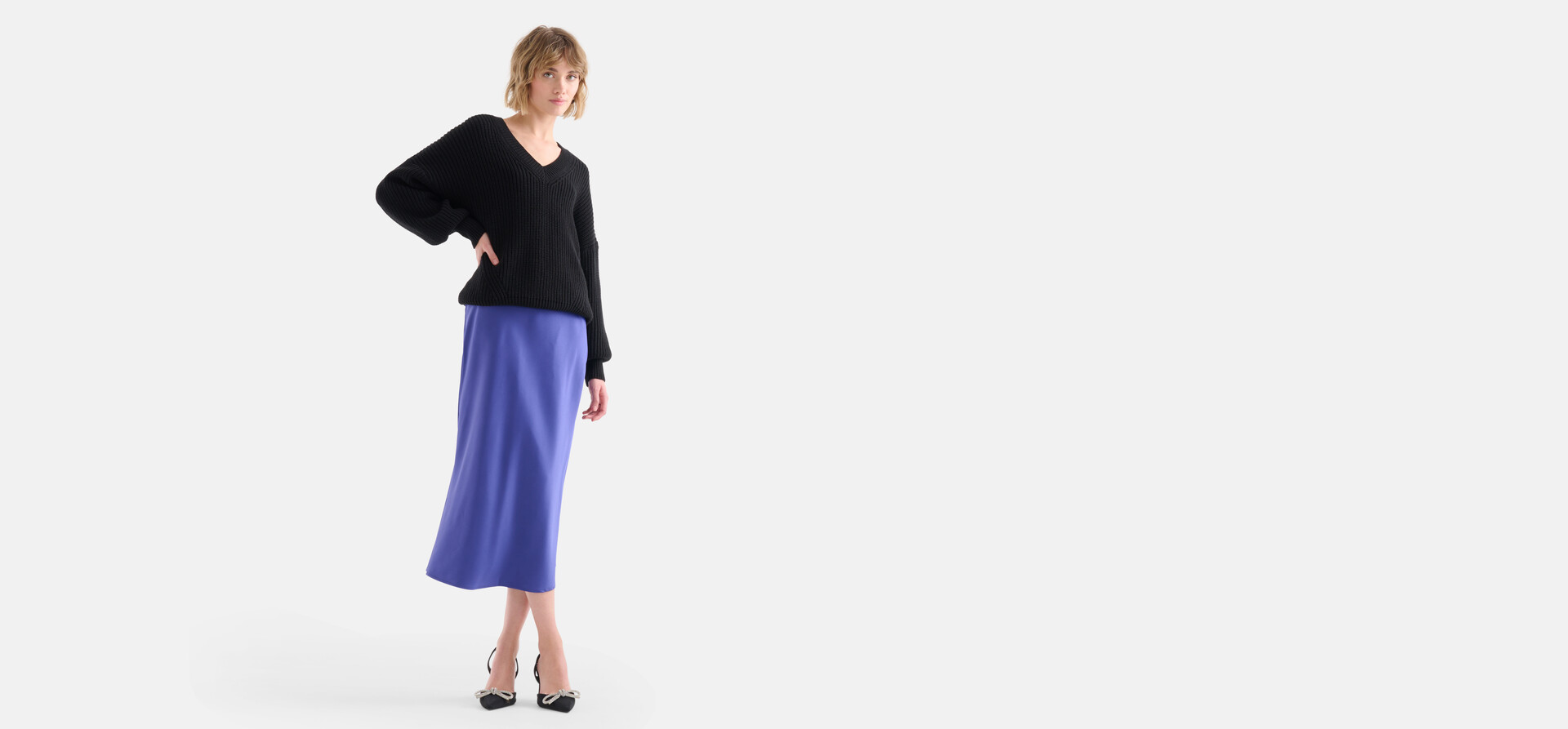 Satijnen Rok Paars SHOEBY WOMEN