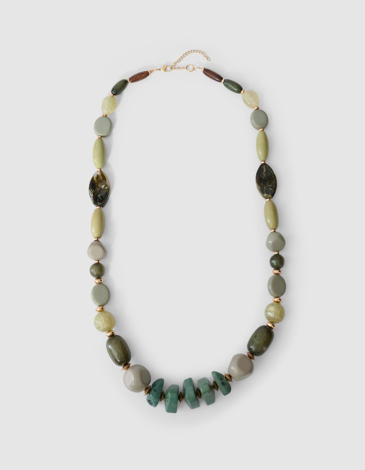 Multi Beaded Ketting Groen By Lonneke SHOEBY ACCESSOIRES