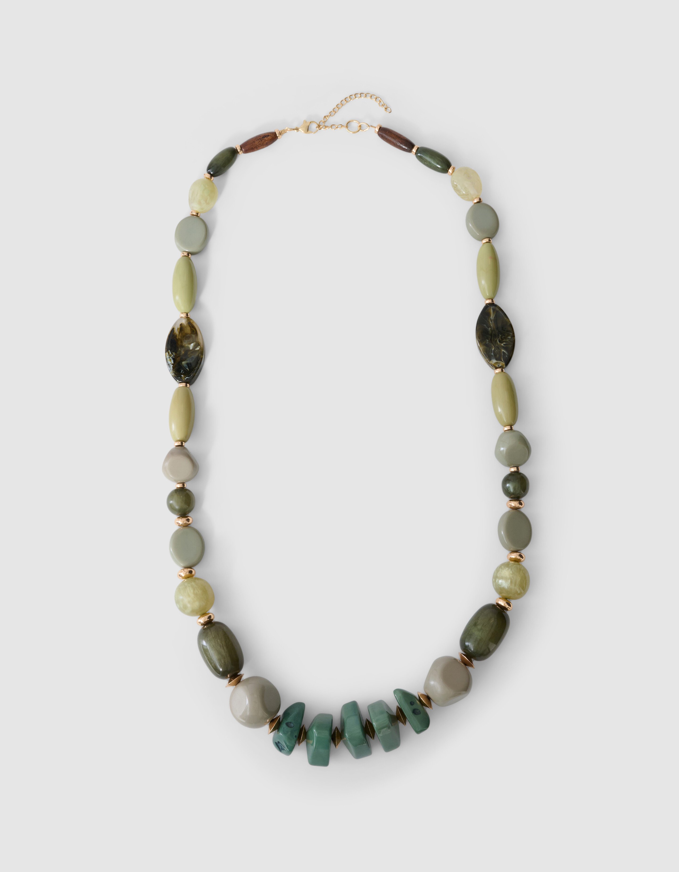 Multi Beaded Ketting Groen By Lonneke SHOEBY ACCESSOIRES