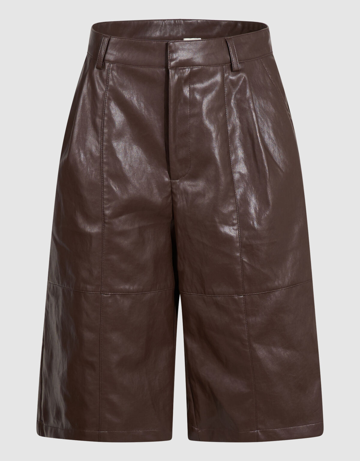 Vegan Leren Bermuda Donkerbruin By Mieke SHOEBY WOMEN