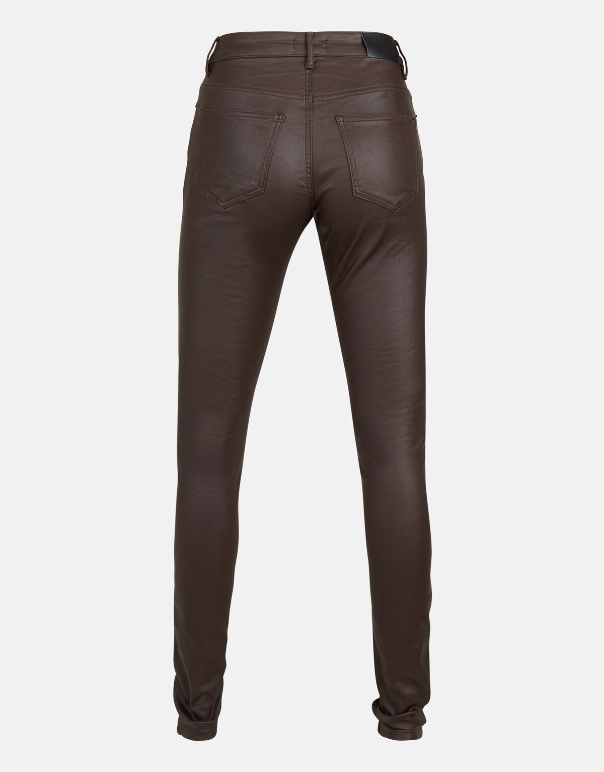 Coated Broek Donkerbruin Eksept
