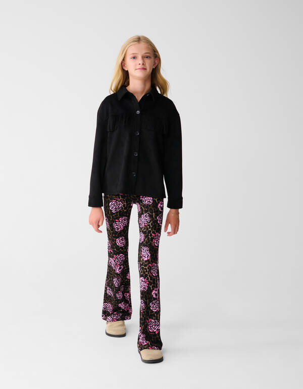 Suede Blouse Zwart SHOEBY GIRLS