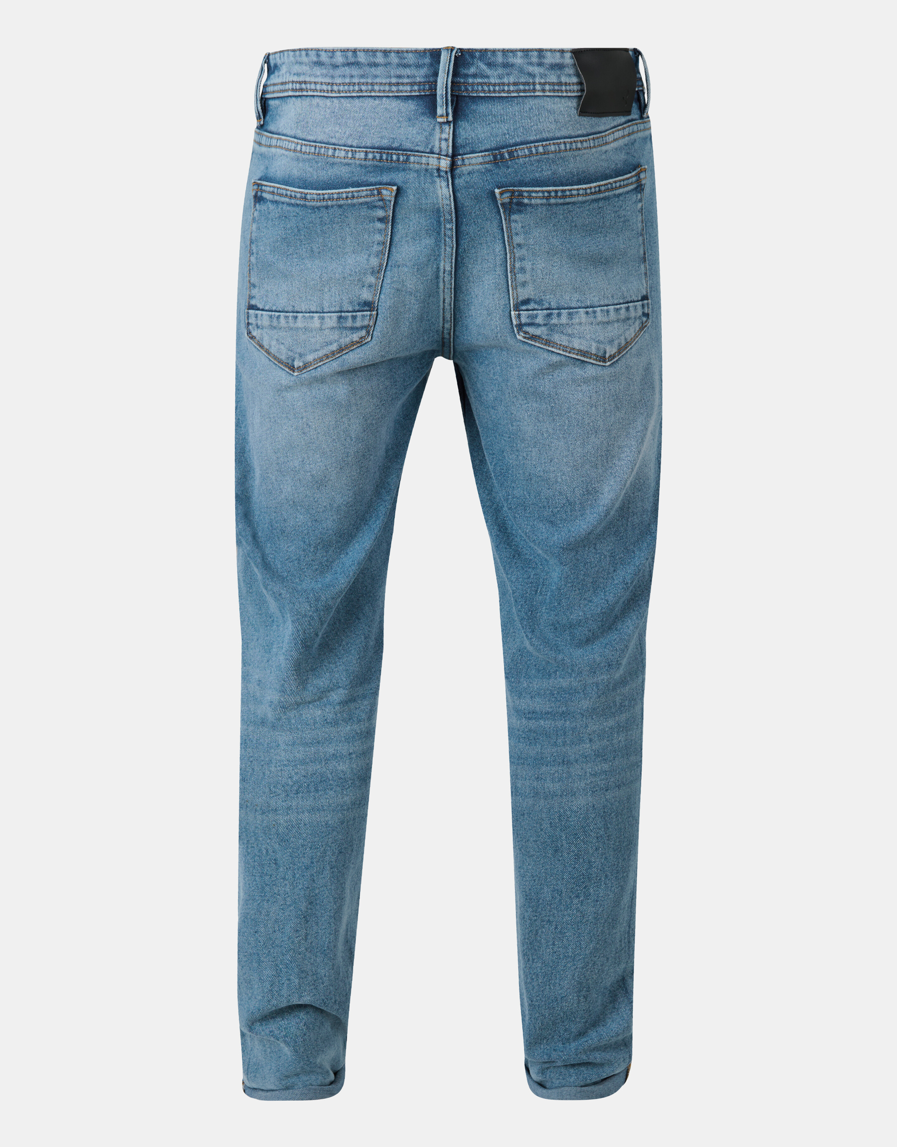 Repaired Mediumstone Tapered Jeans L32 SHOEBY MEN