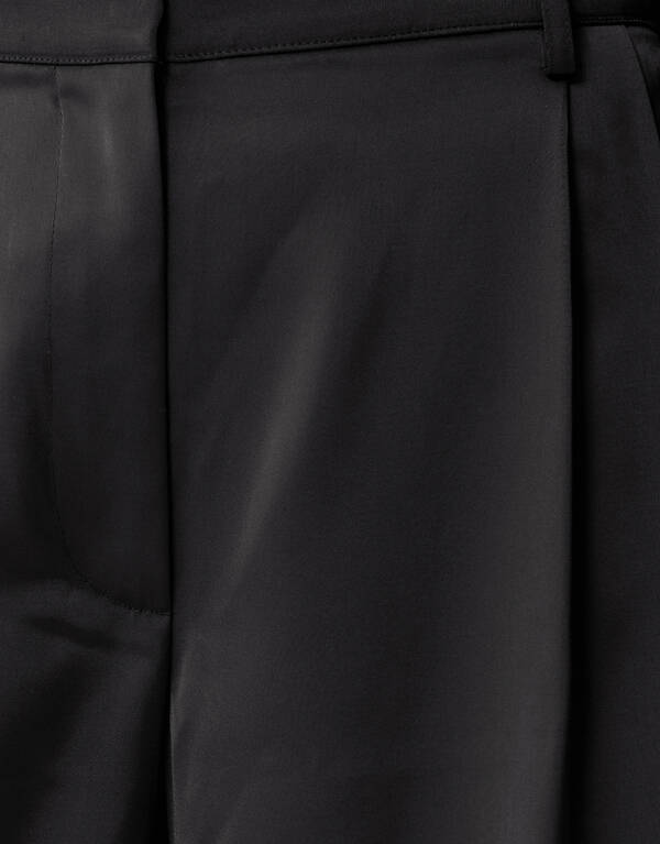 Satijnen Pantalon Zwart By Mieke SHOEBY WOMEN