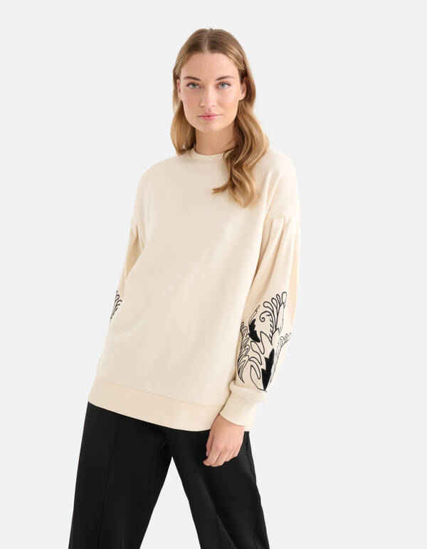 Embroidery Sweater Gebroken Wit SHOEBY WOMEN