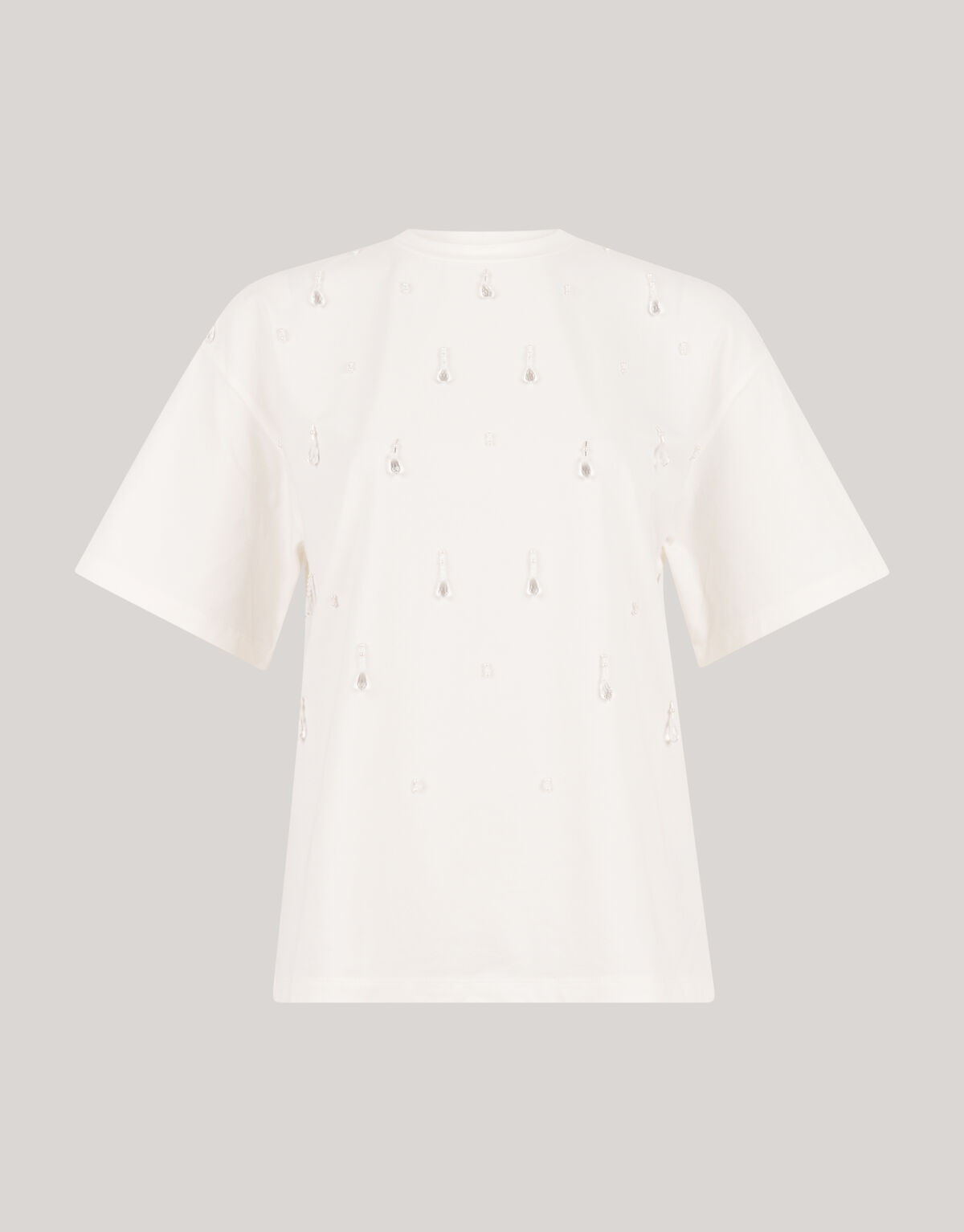 Embellished T-shirt Wit SHOEBY WOMEN