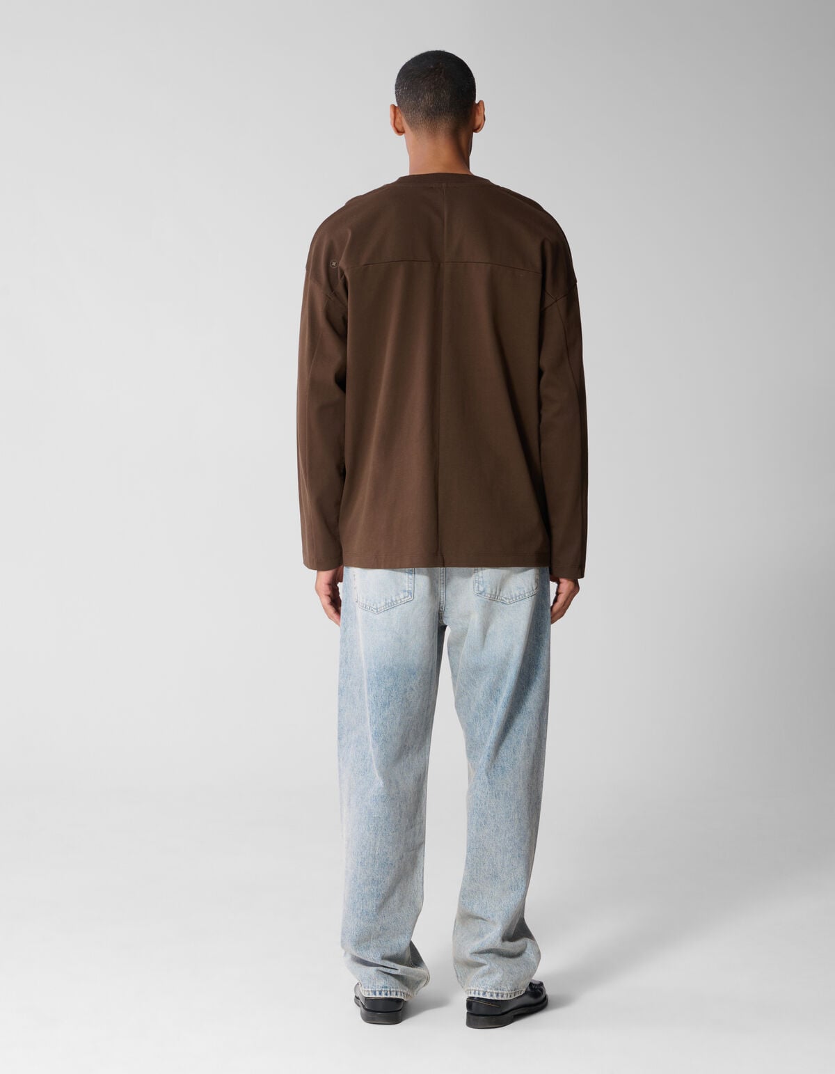 Basis Relaxed Fit Longsleeve Bruin SHOEBY MEN