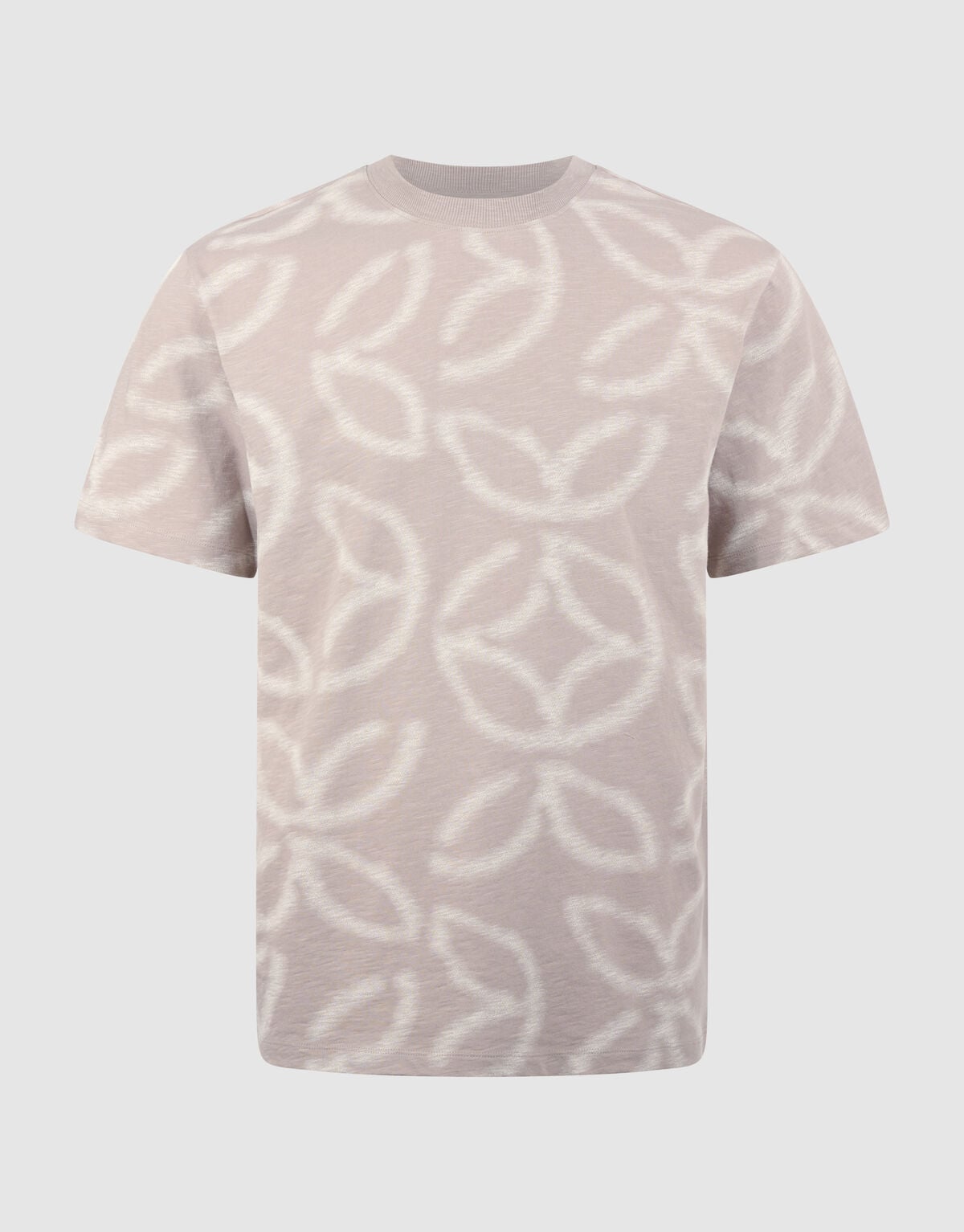 All Over Logo T-shirt Lichtbruin SHOEBY MEN