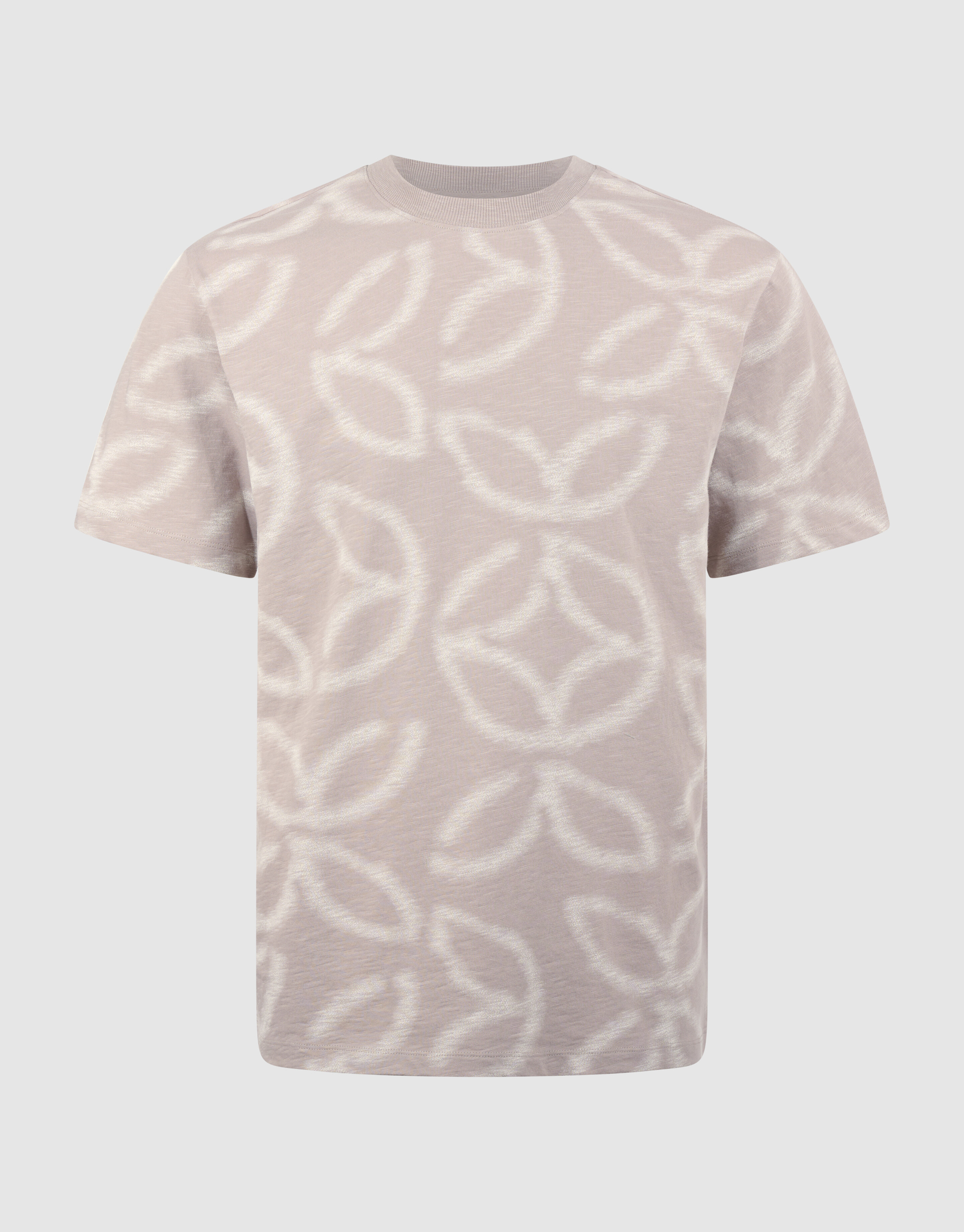 All Over Logo T-shirt Lichtbruin SHOEBY MEN