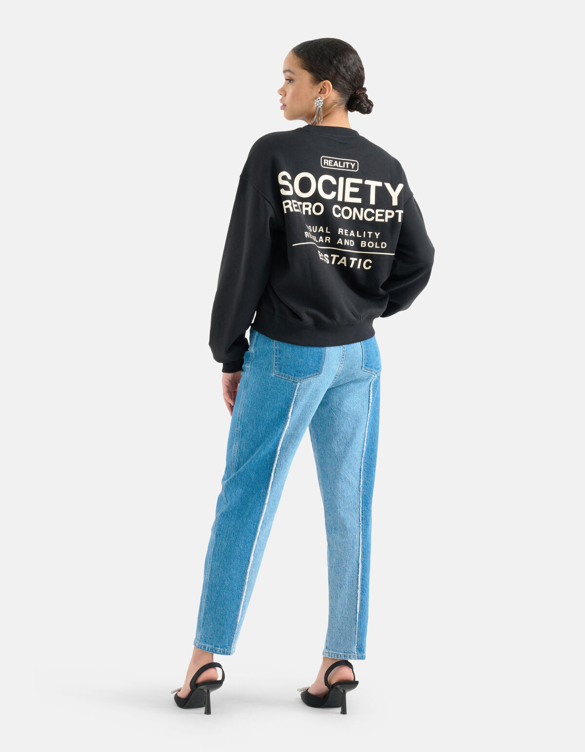 Artwork Sweater Zwart SHOEBY WOMEN