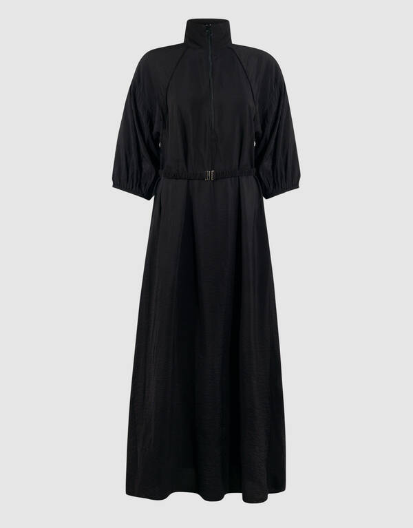 Sporty Tracksuit Maxi Jurk Zwart SHOEBY WOMEN