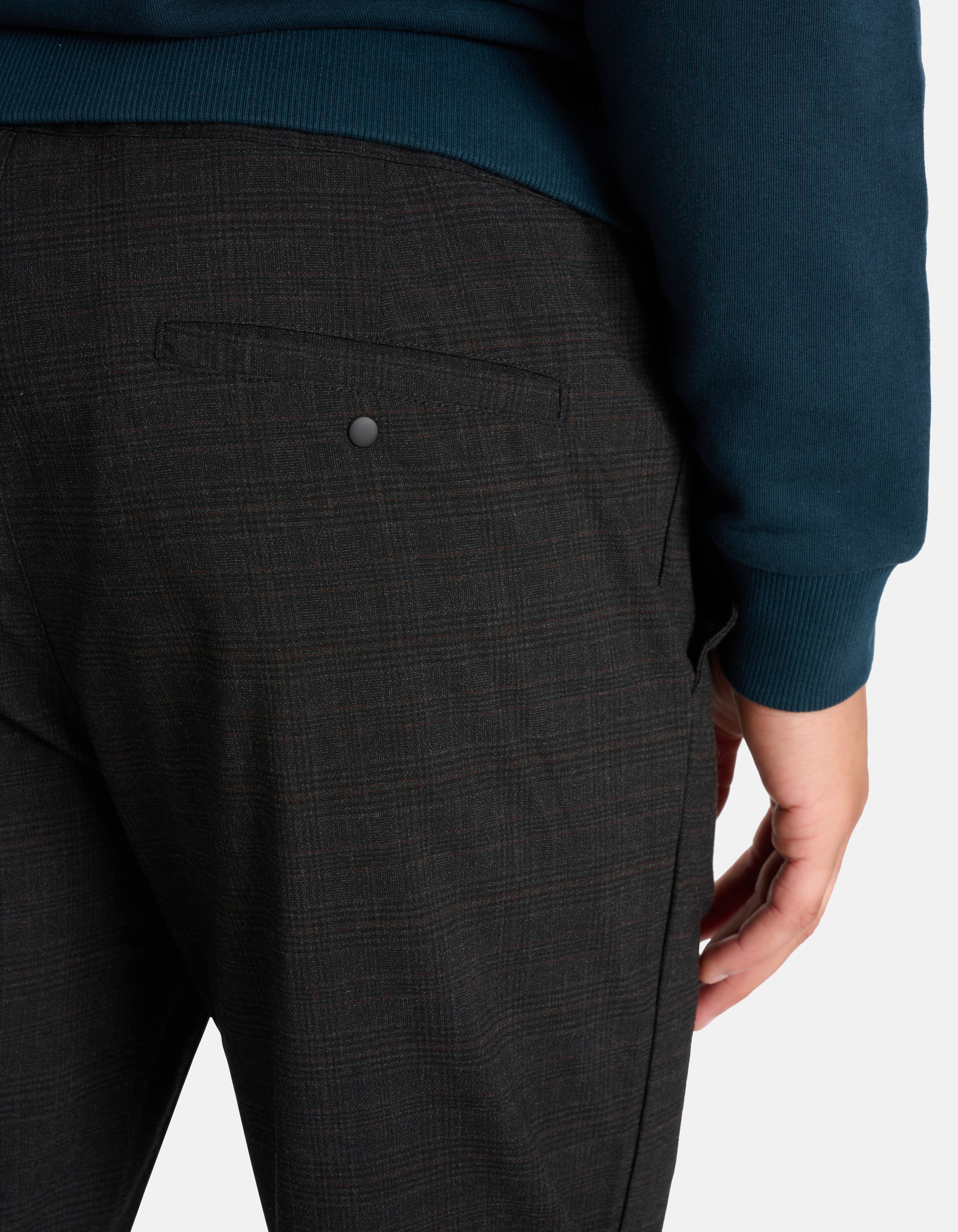 Geruite Pantalon Donkergrijs SHOEBY MEN