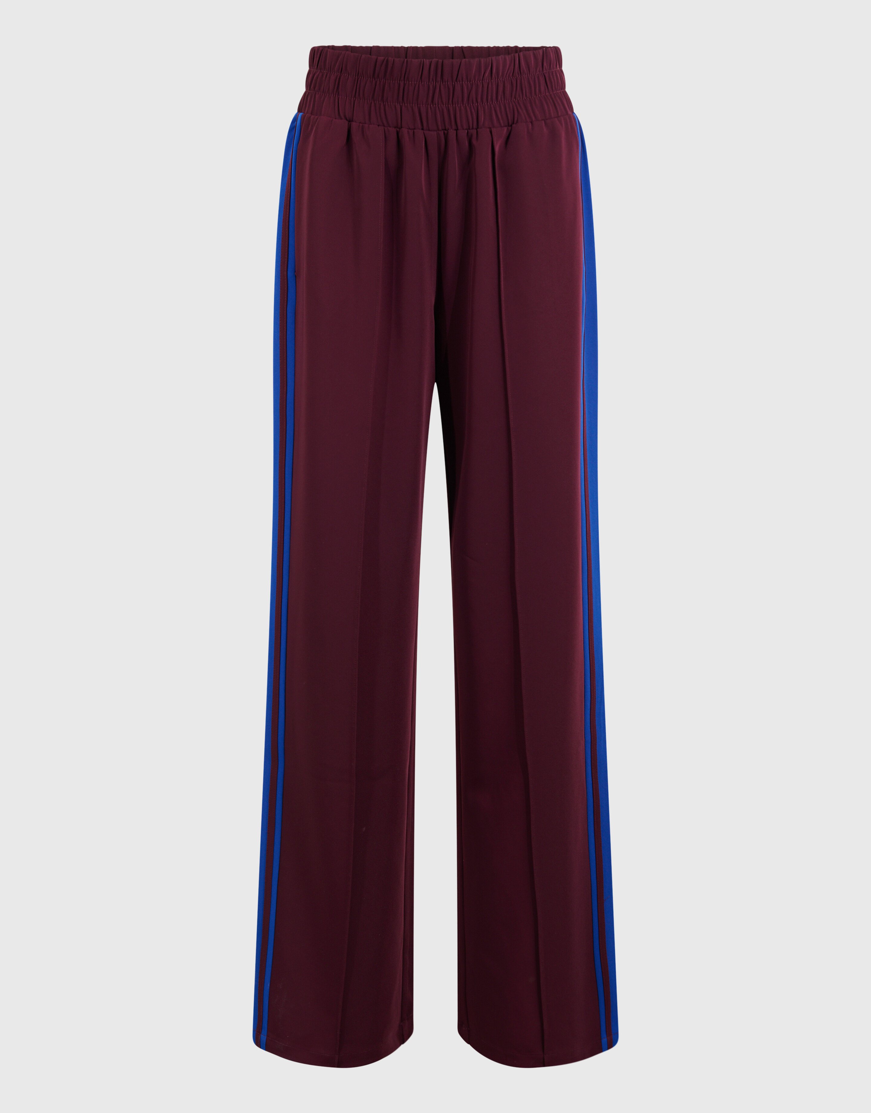 Sporty Wide Leg Broek Donkerrood SHOEBY WOMEN