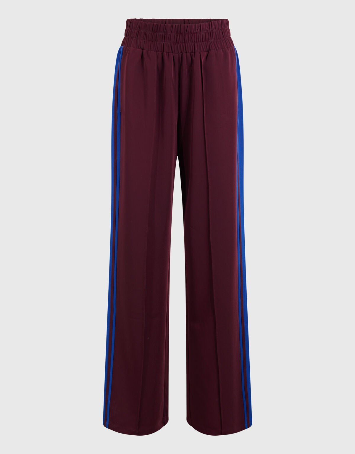 Sporty Wide Leg Broek Donkerrood SHOEBY WOMEN