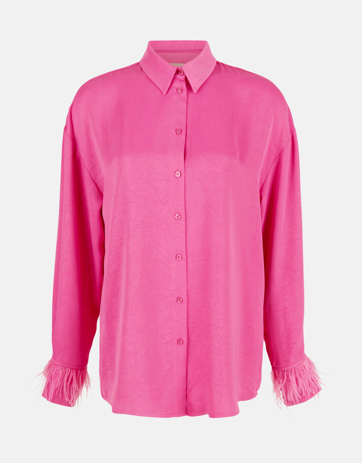 Satijnen Feather Blouse Roze SHOEBY WOMEN