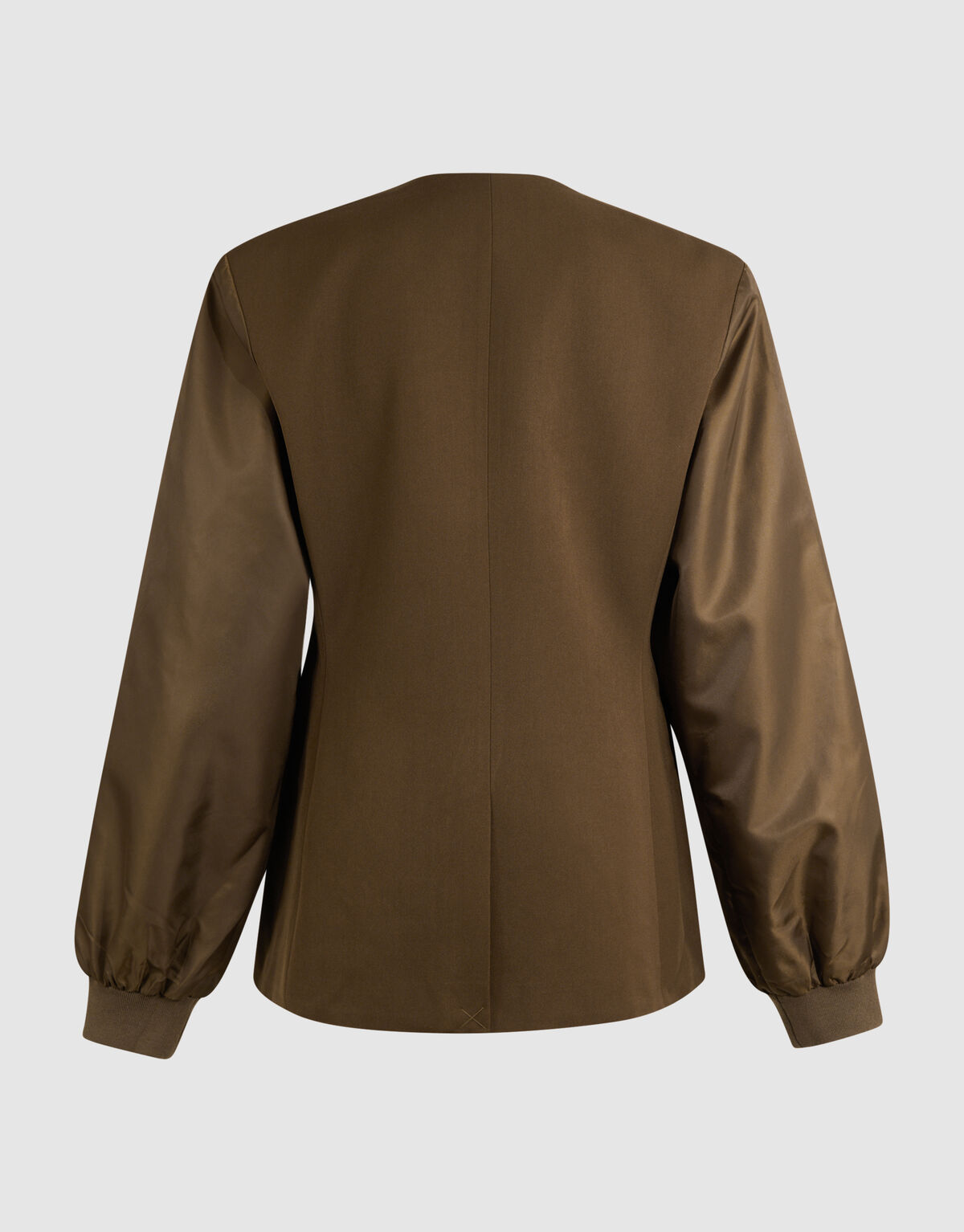 Mix Sleeve Blazer Khaki SHOEBY WOMEN