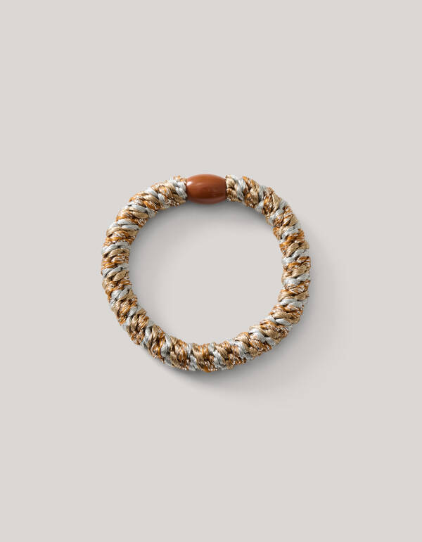 Lurex Haarelastiek Beige SHOEBY ACCESSOIRES