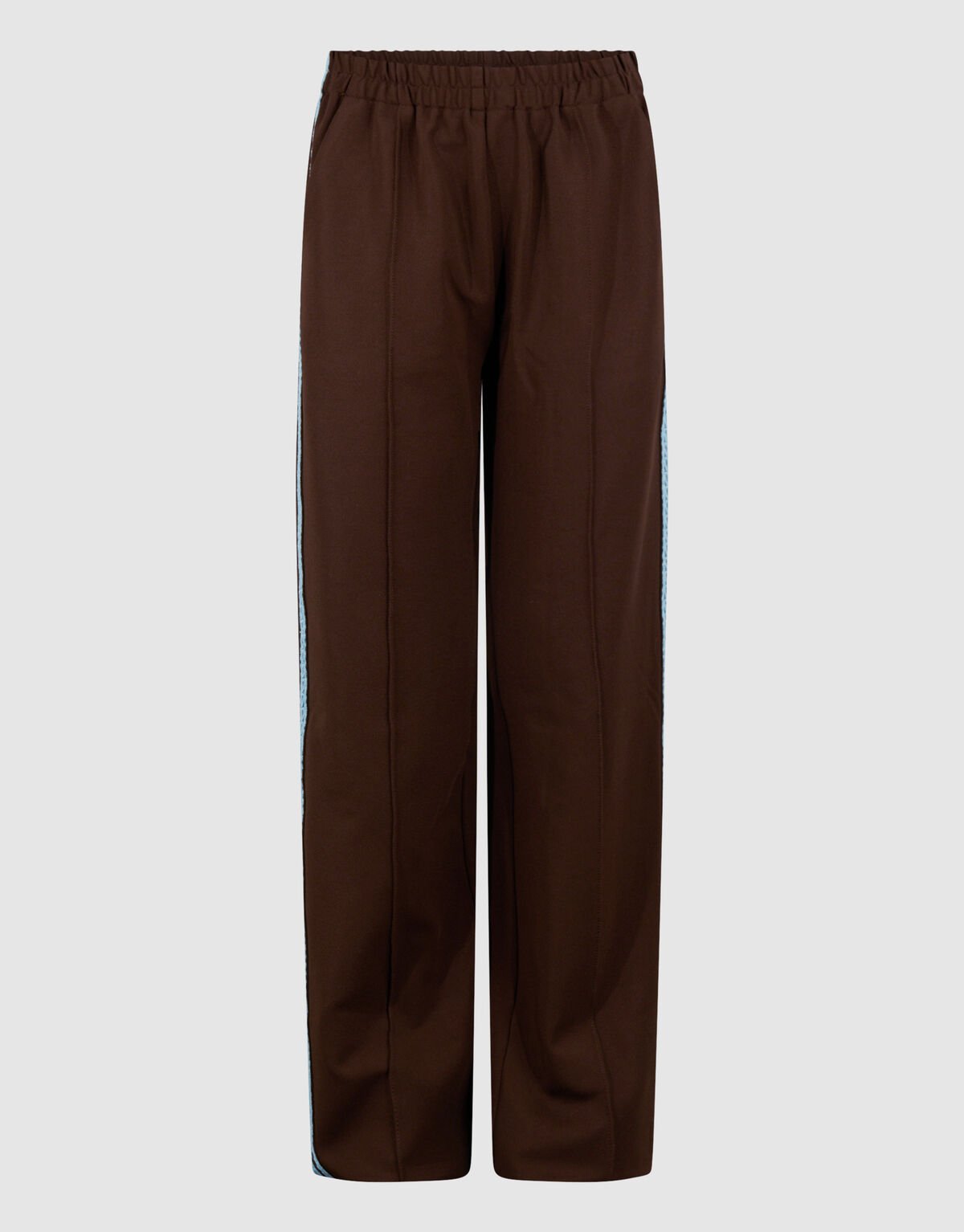 Sporty Wide Leg Broek Bruin SHOEBY GIRLS