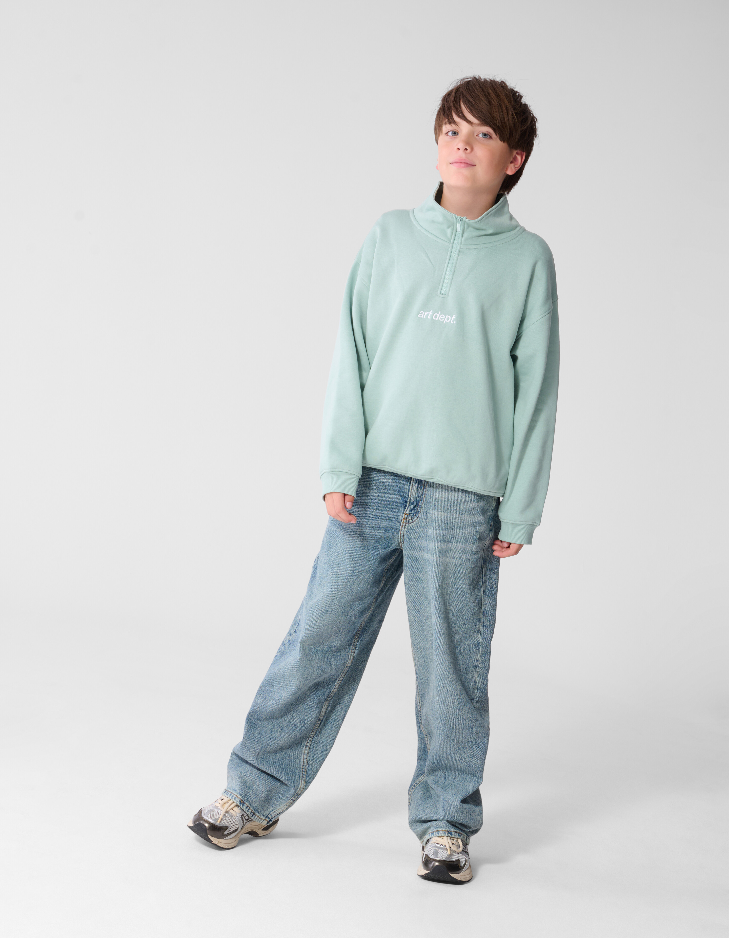 Art Dept Sweater Lichtgroen SHOEBY BOYS