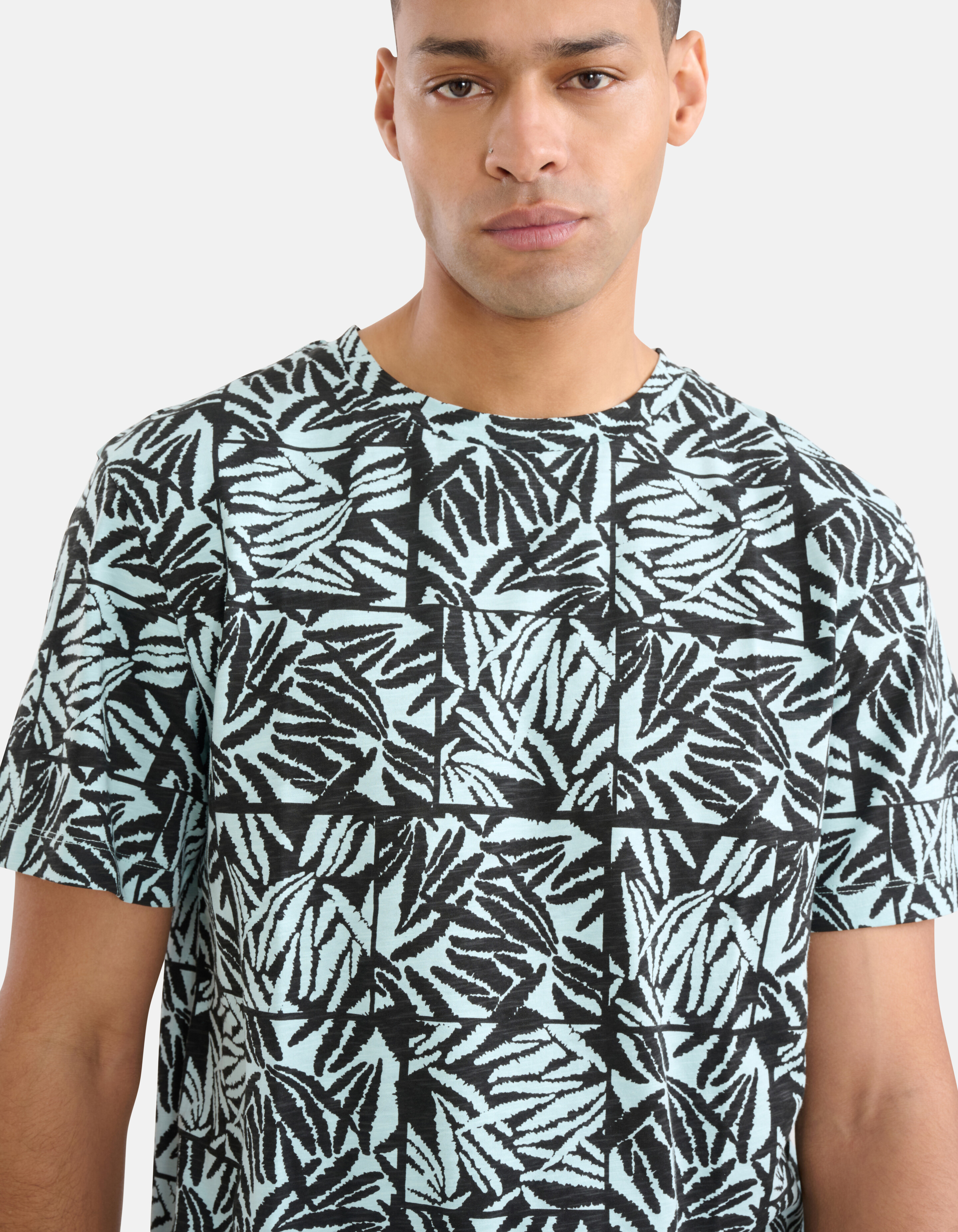 Printed T-shirt Lichtgroen SHOEBY MEN
