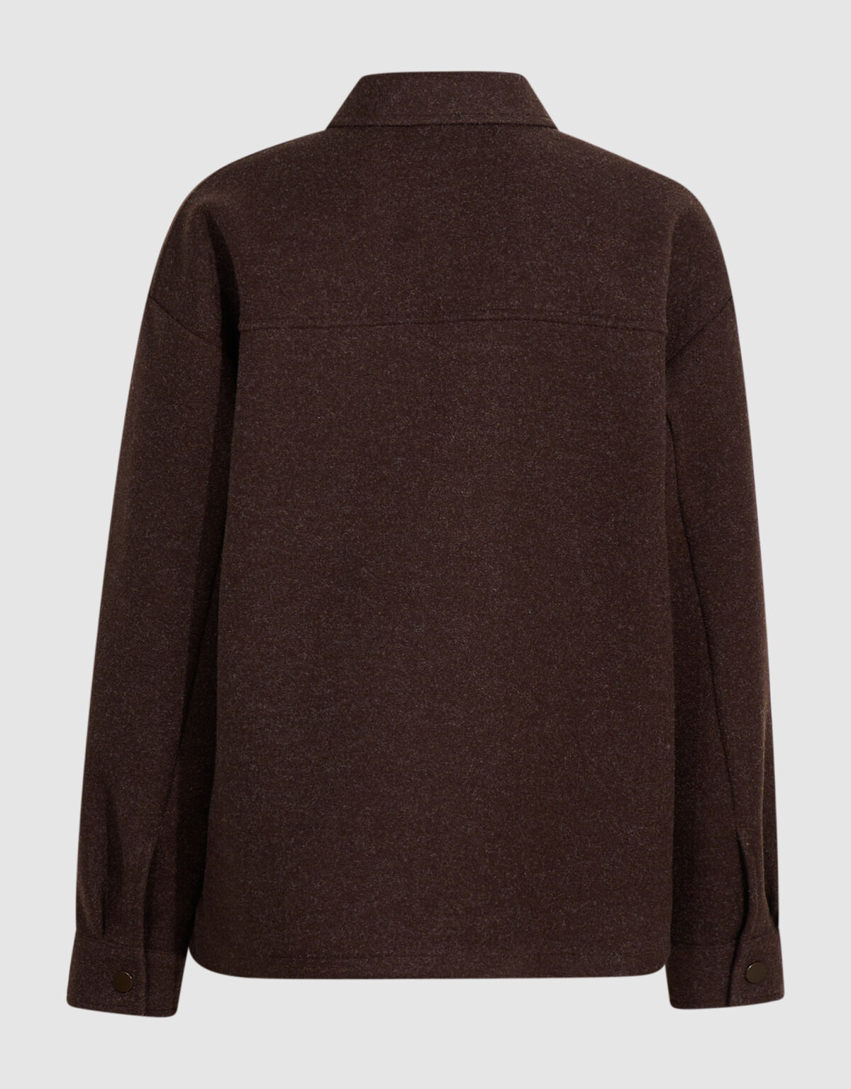 Felt Overshirt Donkerbruin SHOEBY BOYS
