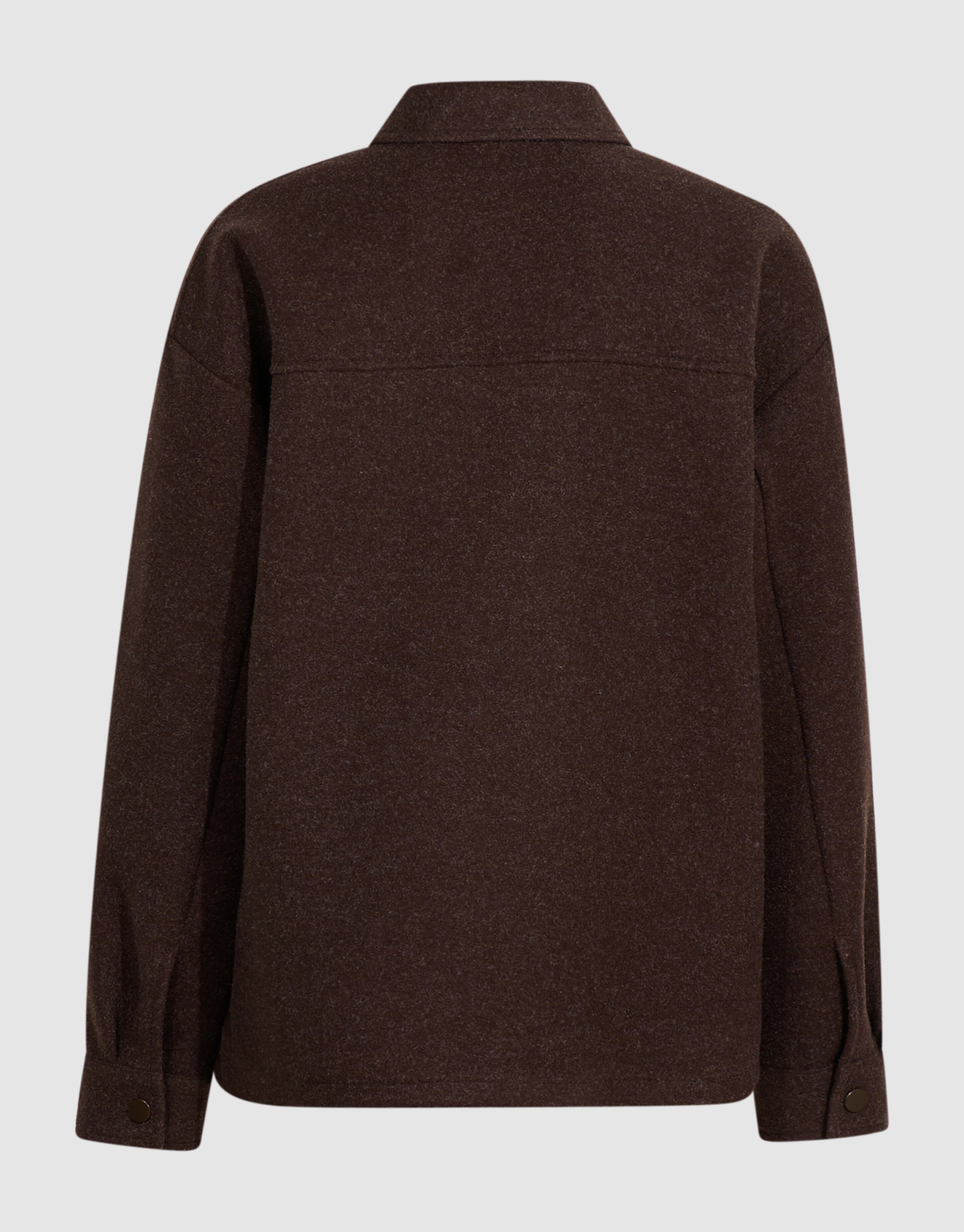 Felt Overshirt Donkerbruin SHOEBY BOYS