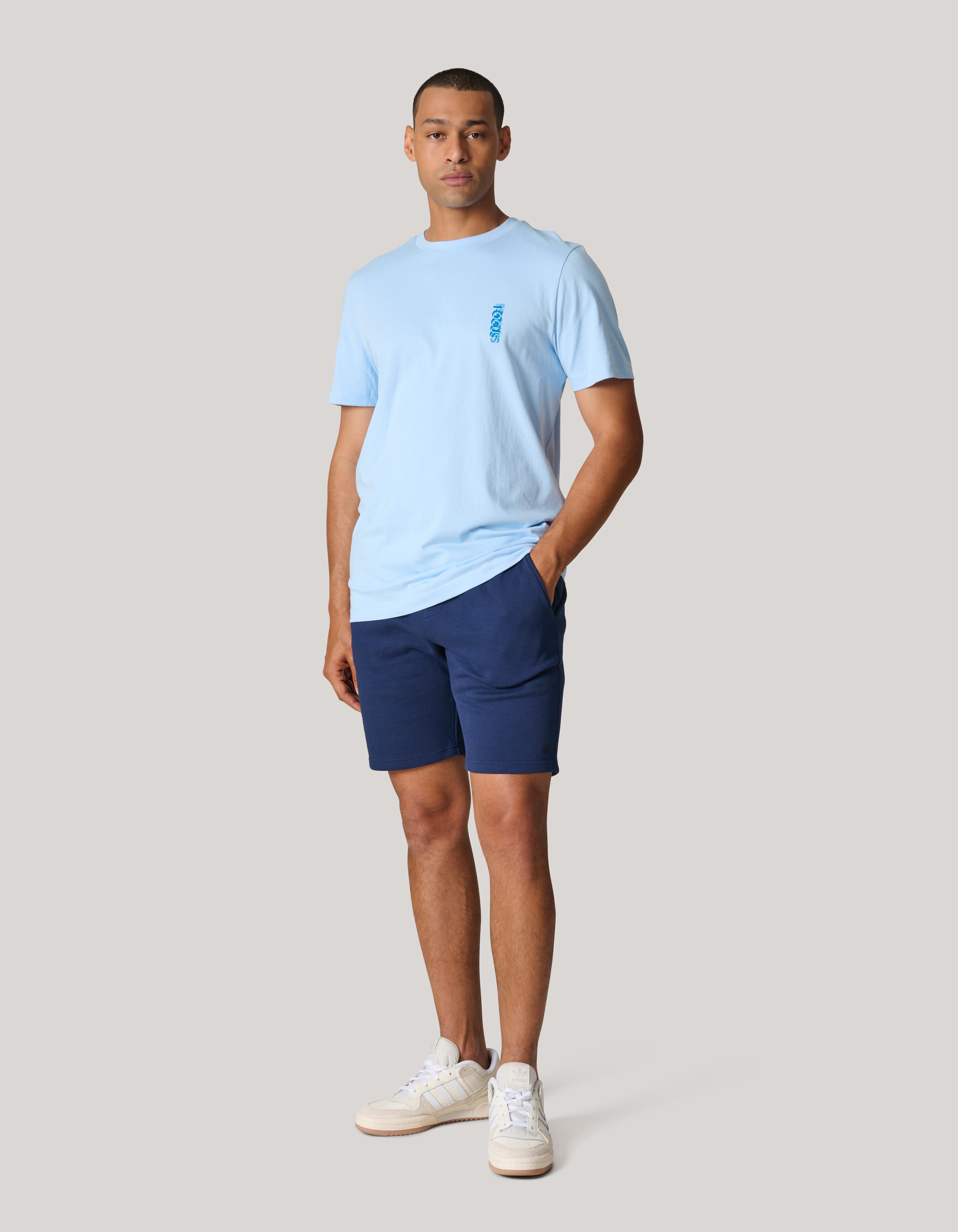 Artwork T-shirt Lichtblauw SHOEBY MEN