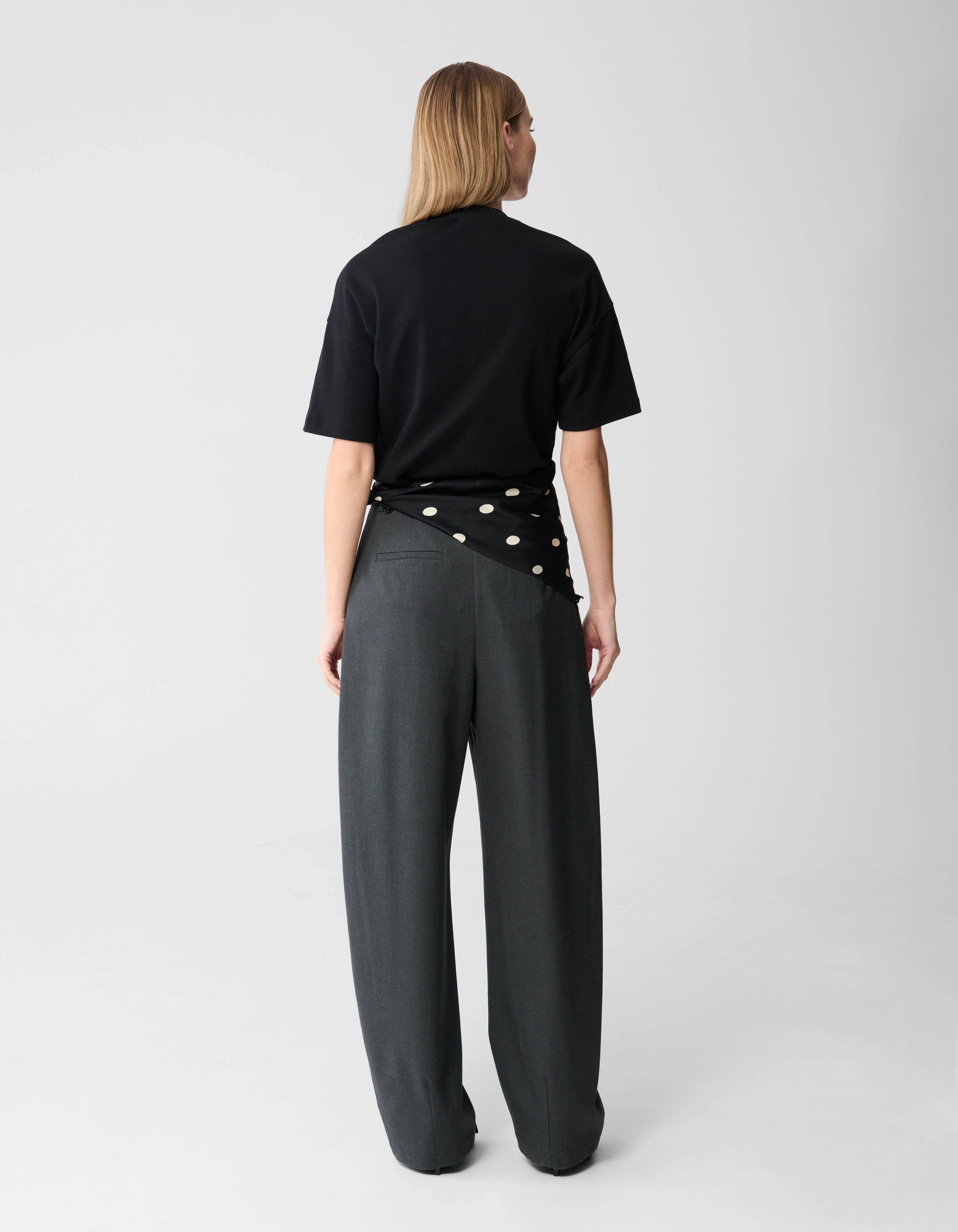 Oversized Basis T-shirt Zwart SHOEBY WOMEN