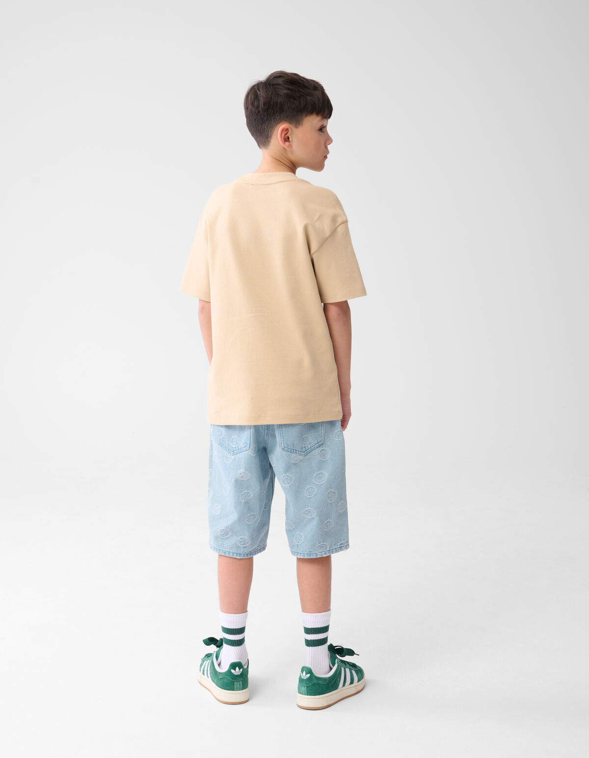 Tekst T-shirt Zand SHOEBY BOYS