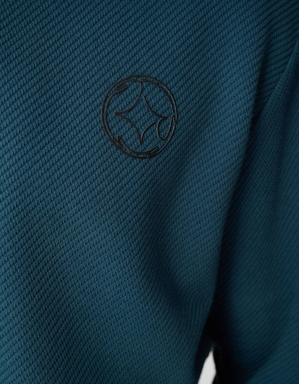 Half Zip Sweater Donkergroen SHOEBY MEN