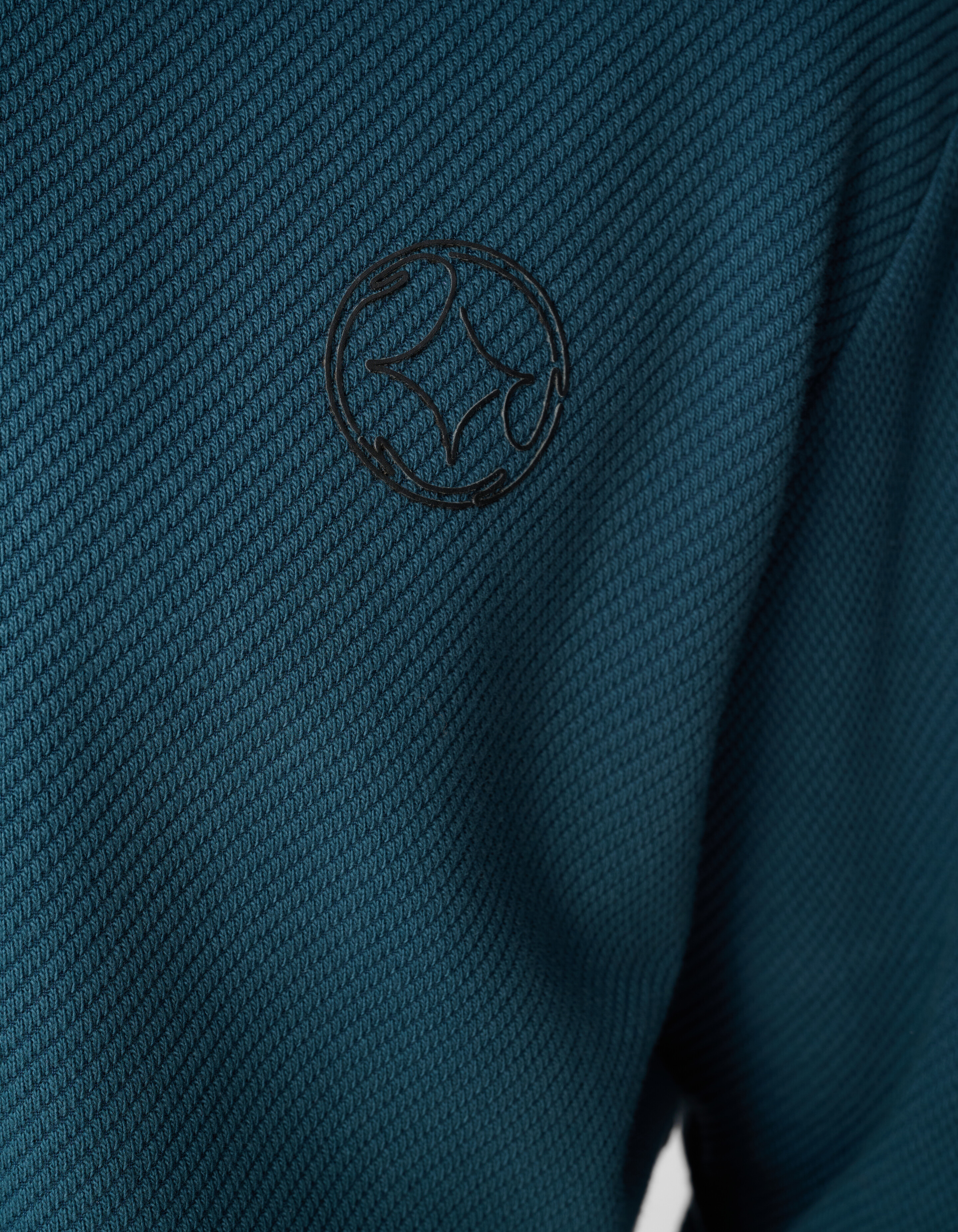 Half Zip Sweater Donkergroen SHOEBY MEN