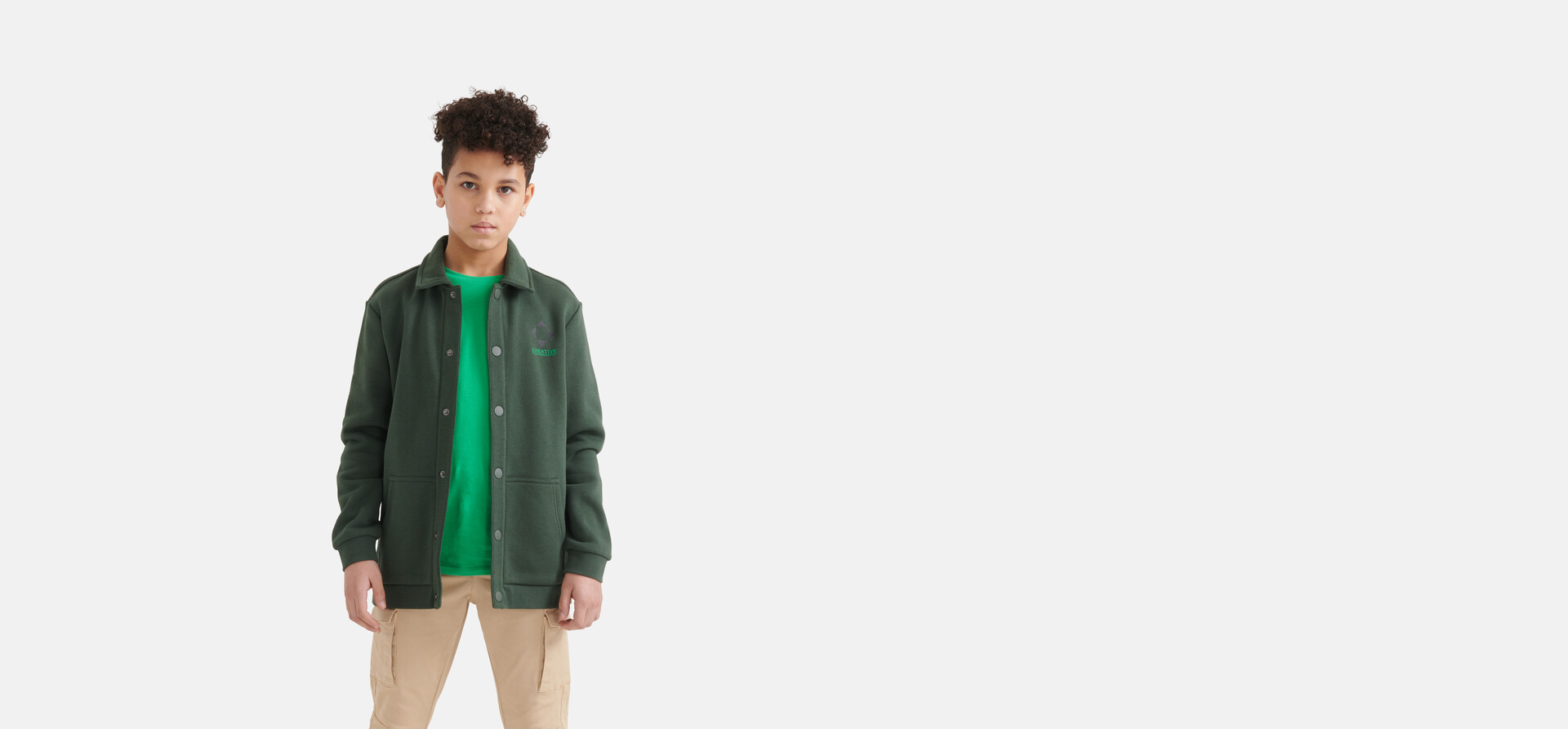 Printed Vest Donkergroen SHOEBY BOYS