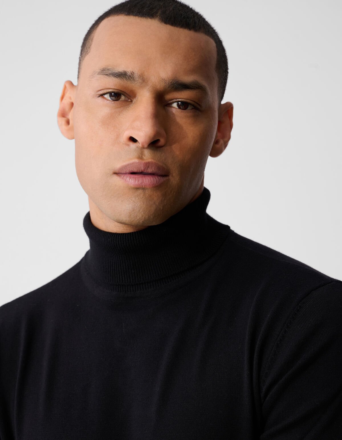 Gebreide Coltrui Zwart SHOEBY MEN